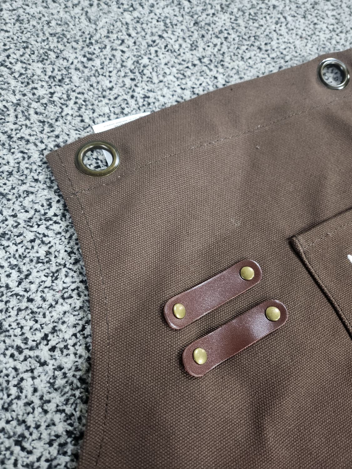 브라운 캔버스 에이프런 (새 상품) 상품이미지3