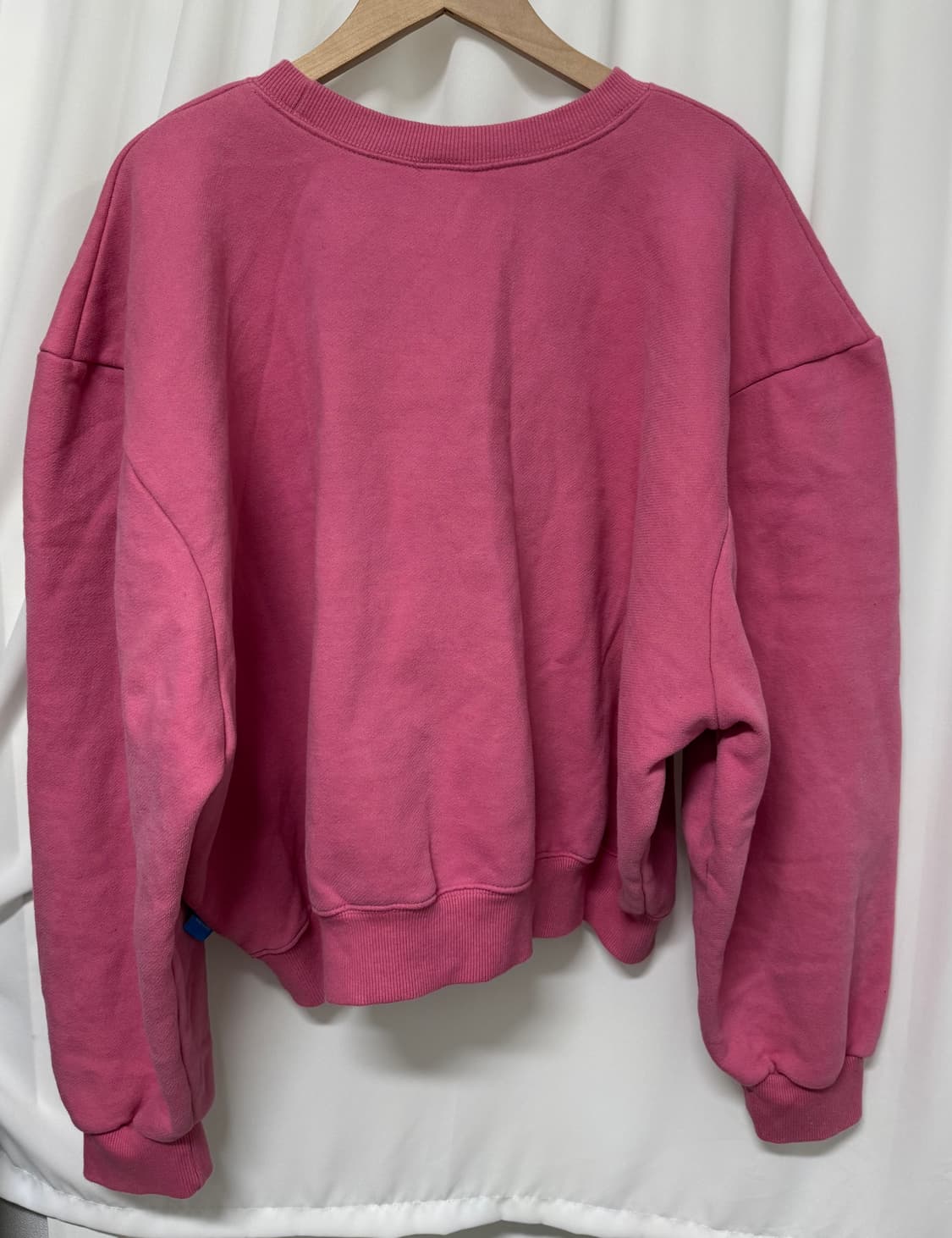 fortune apparel 핑크 기모 맨투맨 상품이미지6