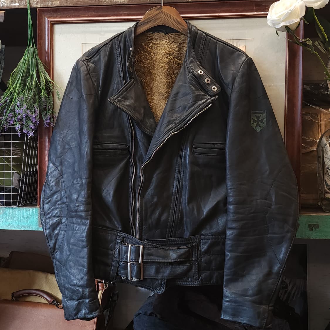 80s 빈티지 가죽자켓 독일 모터사이클 라이더 자켓 라이더 자켓 94 상품이미지2