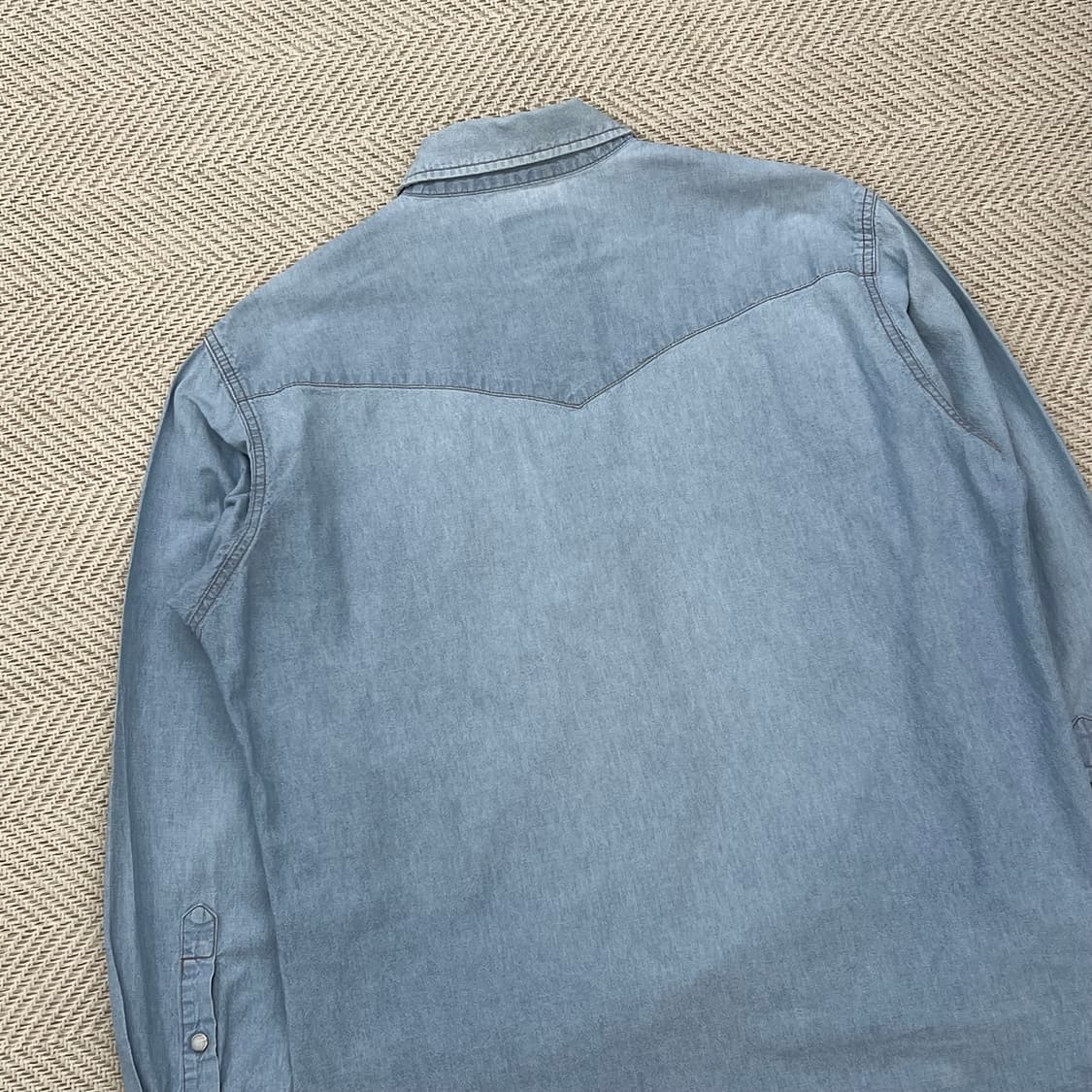 랭글러 투포켓 데님셔츠 r2619 상품이미지4