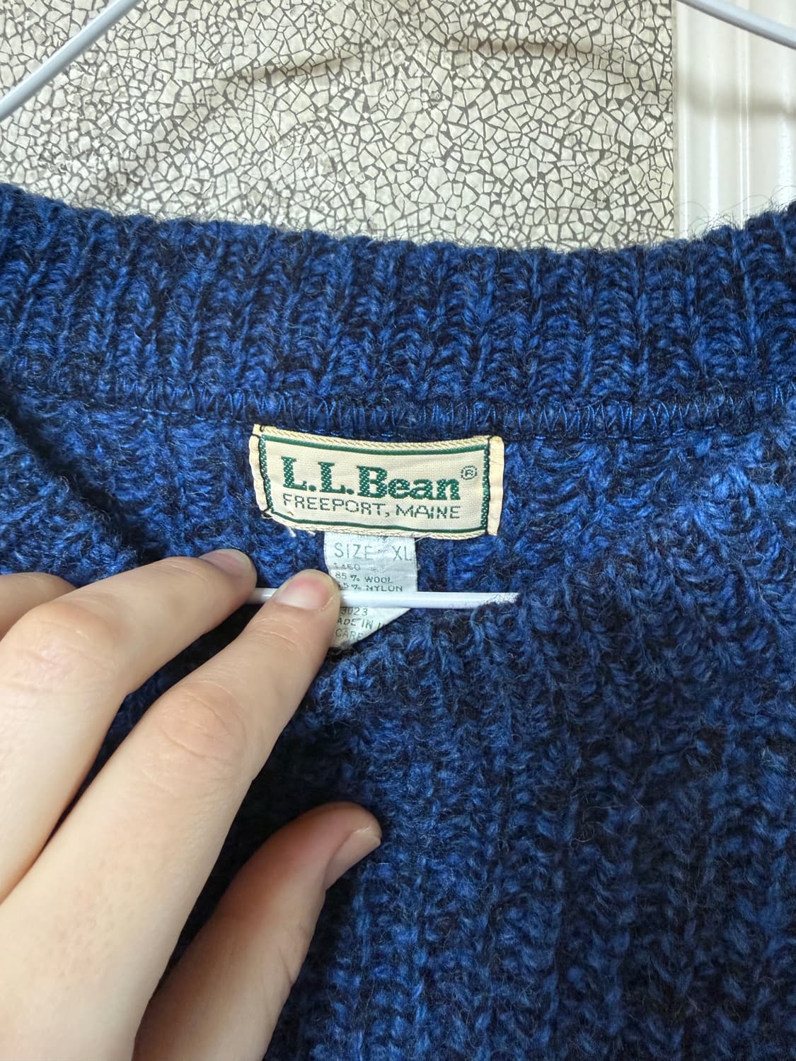 엘엘빈 블루 니트 상품이미지2