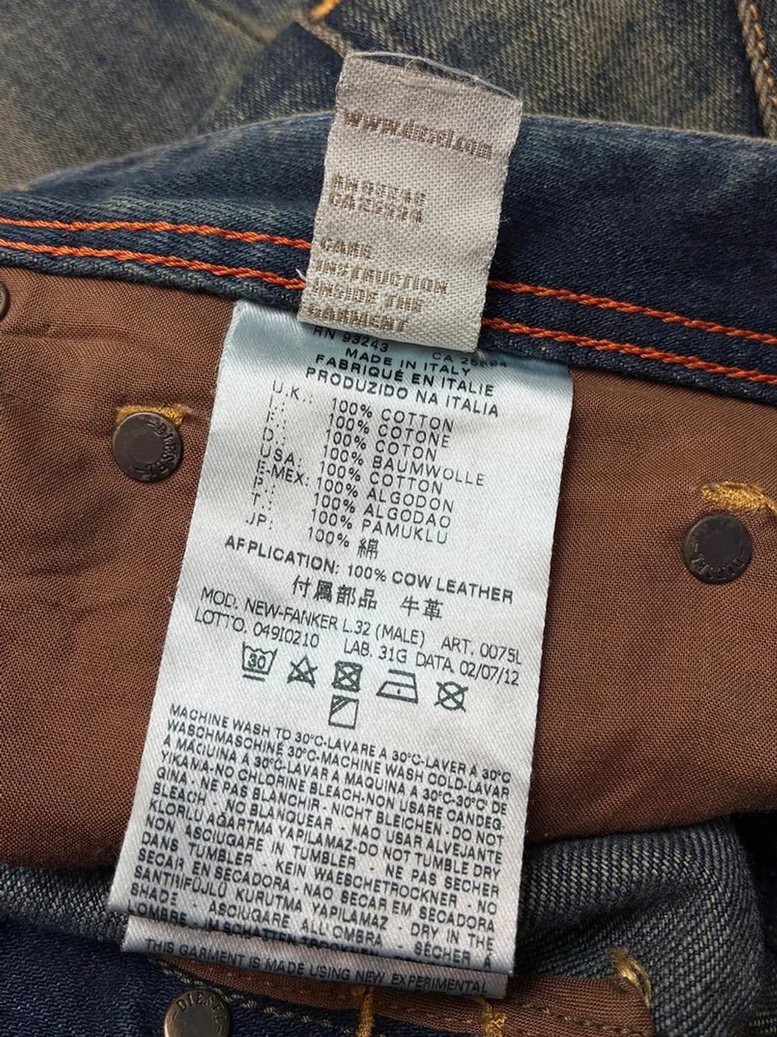 디젤 00s New-Fanker 더티 페이딩 데님 팬츠 PN5278 상품이미지9