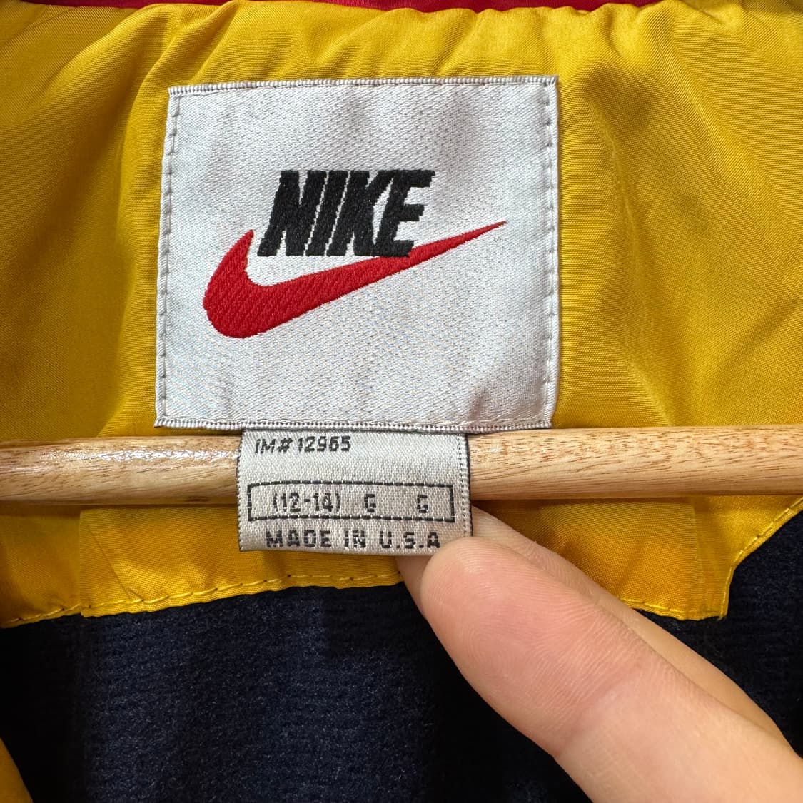 90s 나이키 블루종 자켓 made in USA (M)   상품이미지5