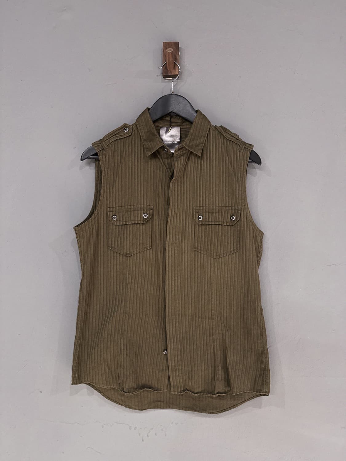pocket detail sleeveless shirt 상품이미지4