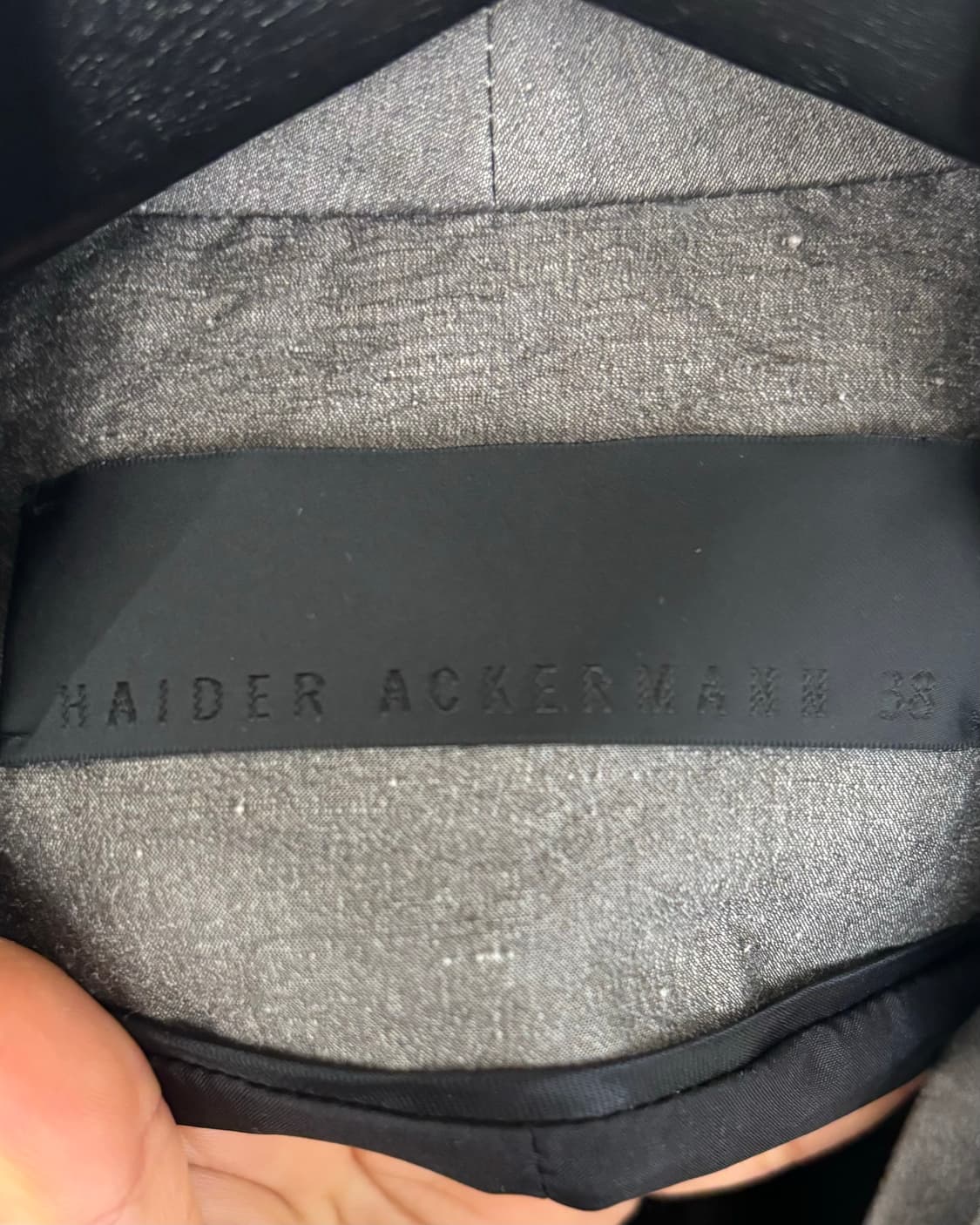 하이더 아커만 그레이 논카라 리넨 나일론 자켓 상품이미지7