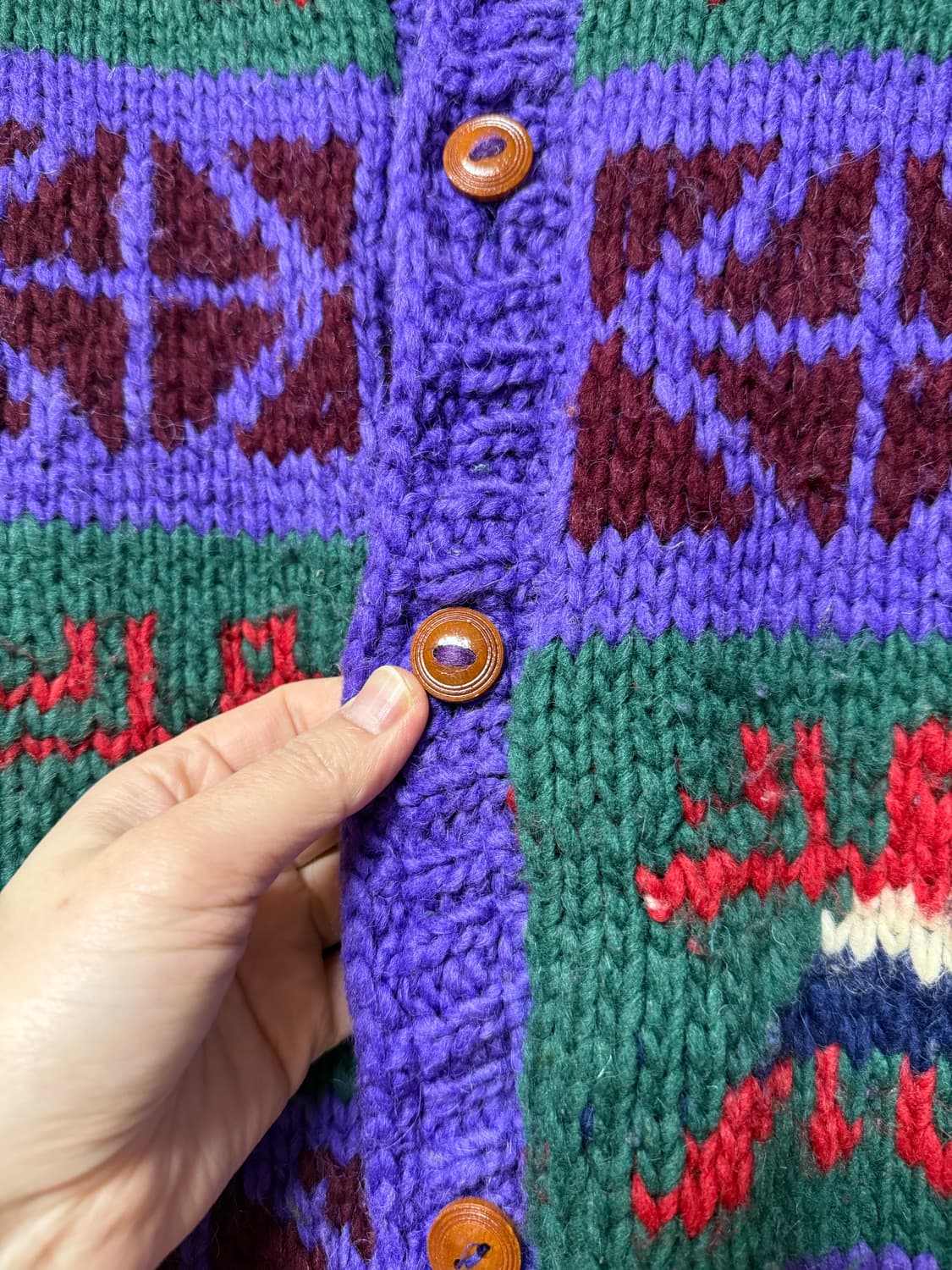 에콰도르 니트 가디건 상품이미지3