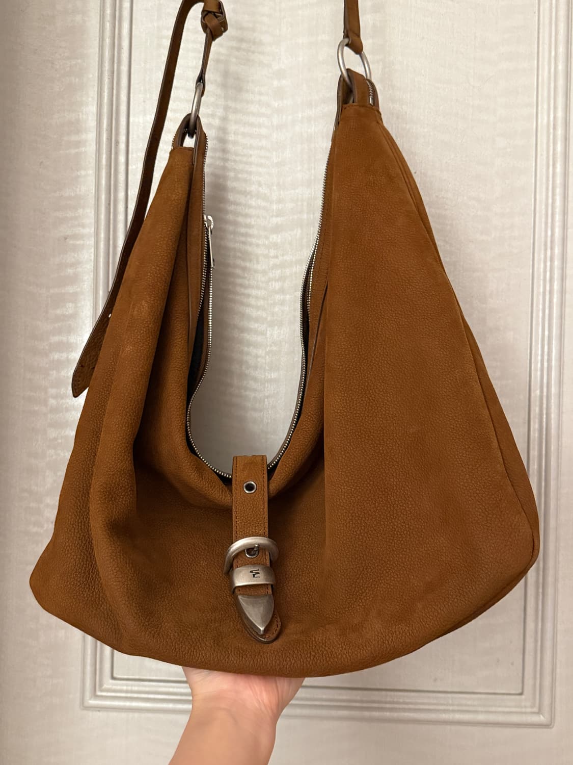 BELTED HOBO_chestnut nubuck 상품이미지2