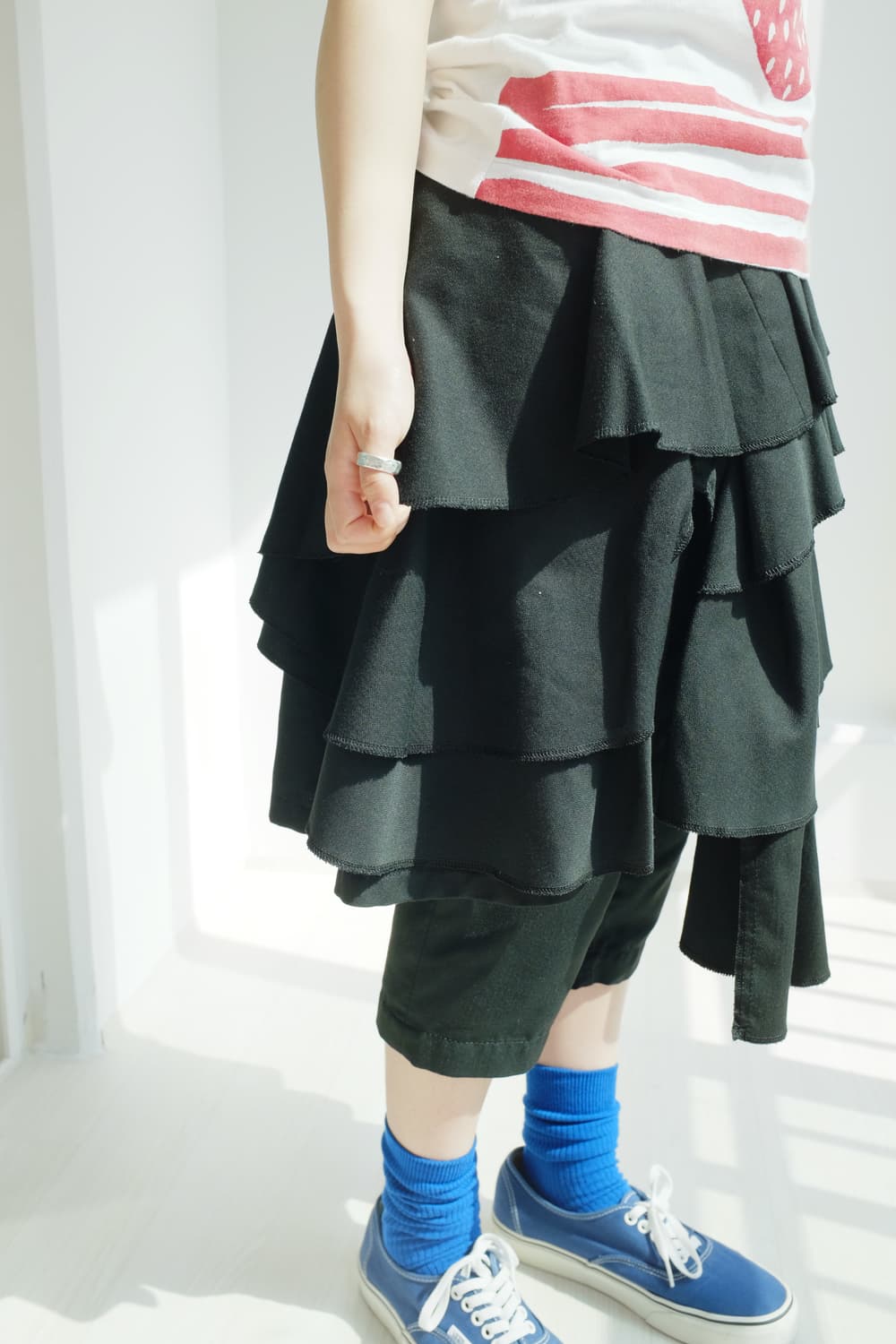 블랙 꼼데가르송 도킹 팬츠스커트 AD 2009 상품이미지7