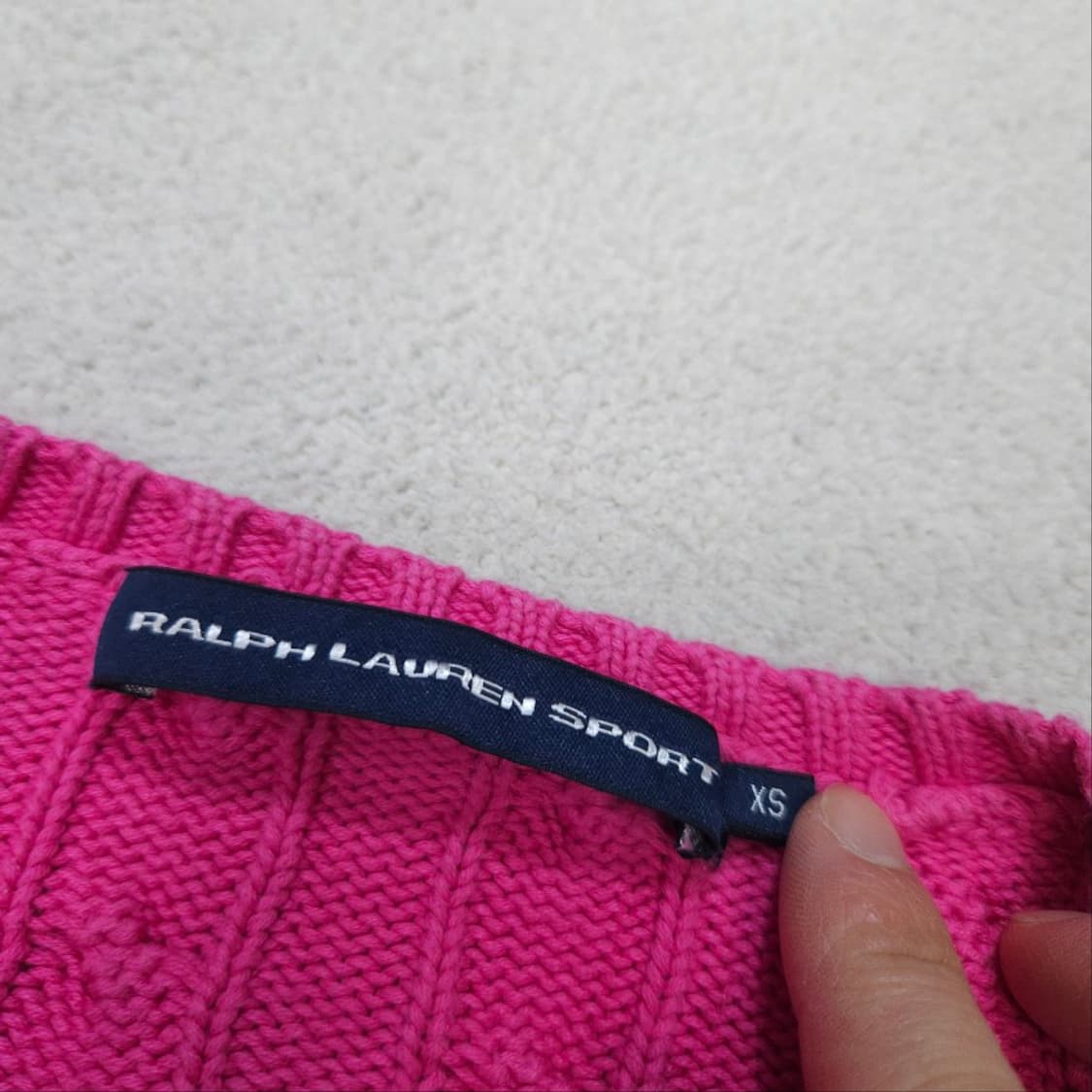 폴로 랄프 로렌 케이블 니트 XS 상품이미지4