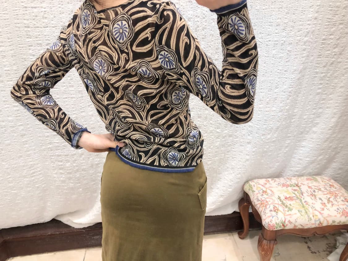 swirl garden sheer top 상품이미지4