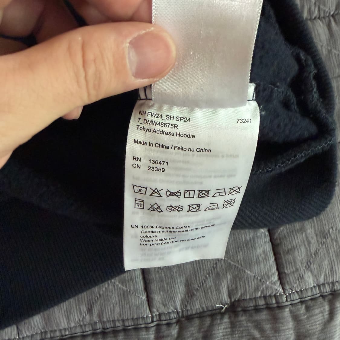 데우스 엑스 마키나 후드 네이비 도쿄 L 택 O 상품이미지3