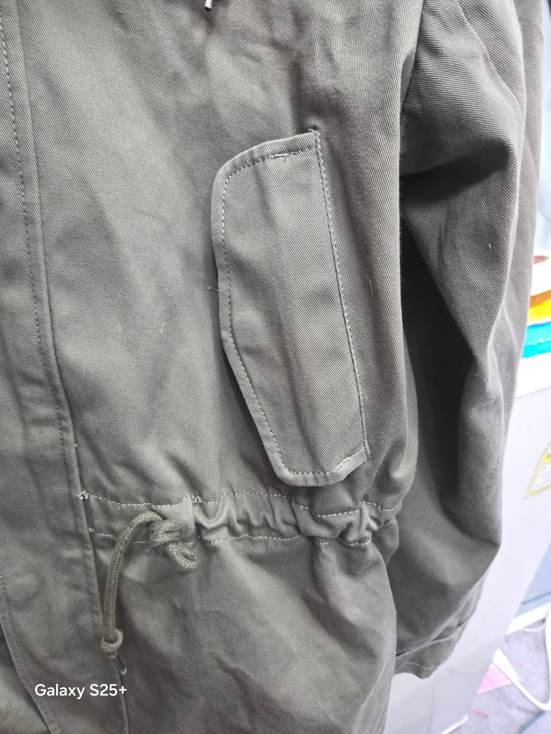 아디다스  후드   카키색  야상 상품이미지4