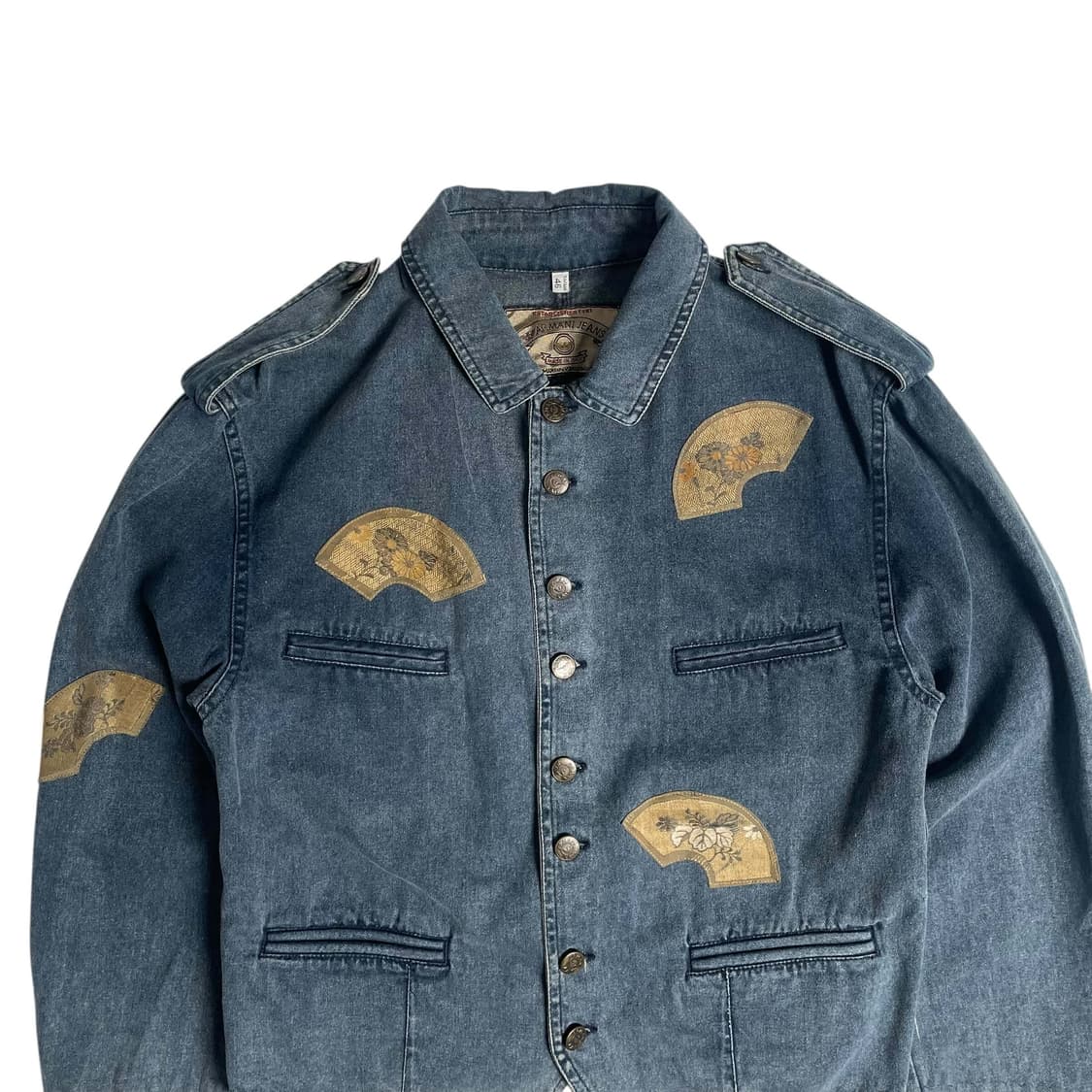 90's armani jeans 동양부채 데님 자켓 (italy)   상품이미지2