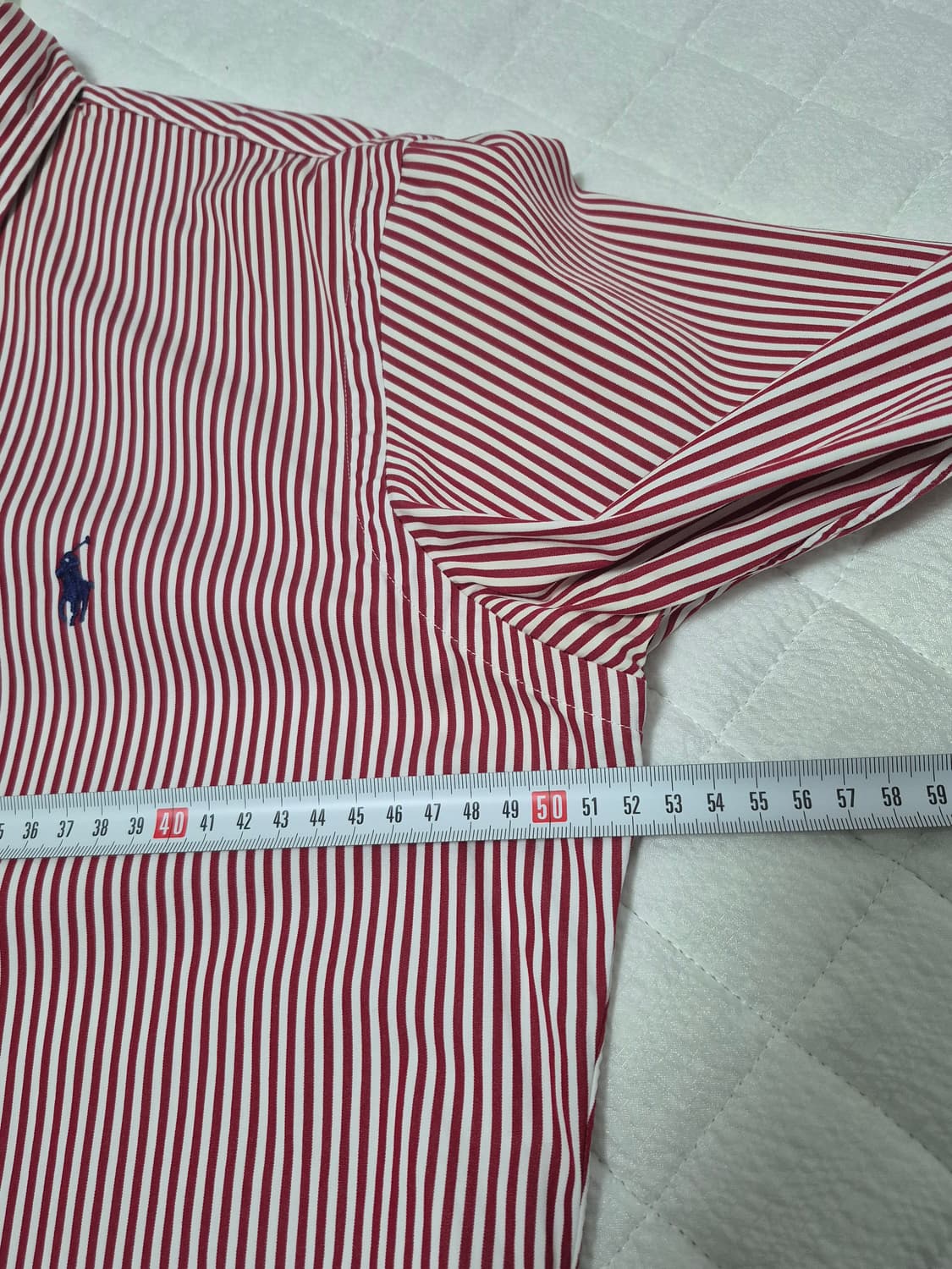 폴로랄프로렌 레드/화이트 스트라이프 셔츠 남성 S사이즈 상품이미지8
