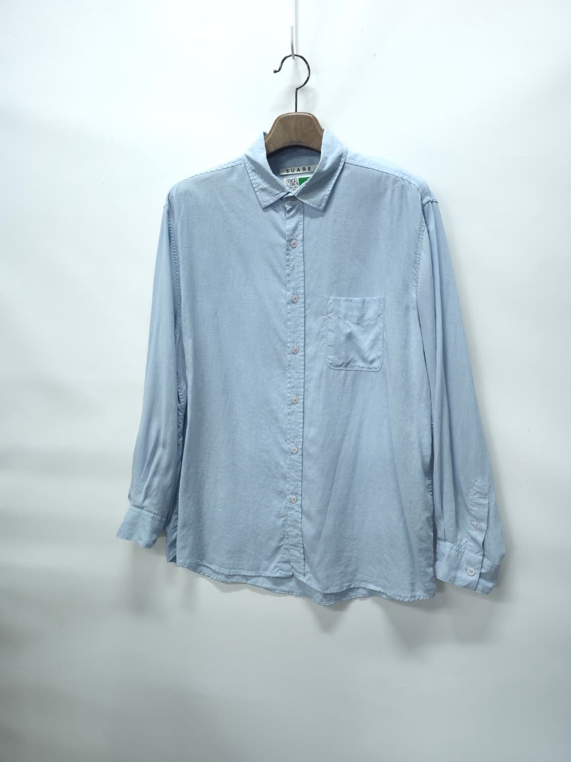 수아레(봄여름용) 텐셀 린넨 셔츠 스카이블루 (L) 상품이미지1