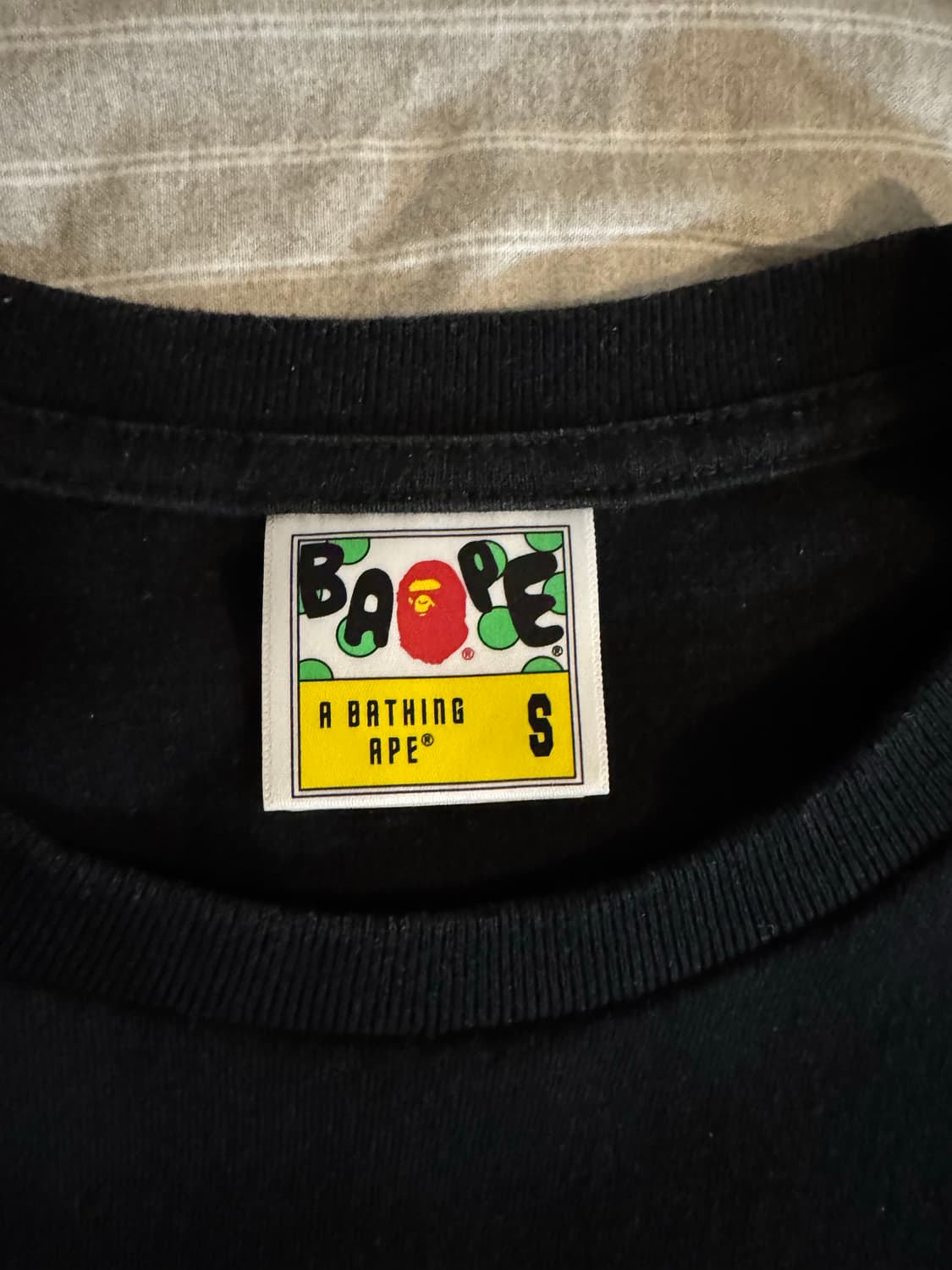 베이프 카모 반팔티 블랙 레드 상품이미지4