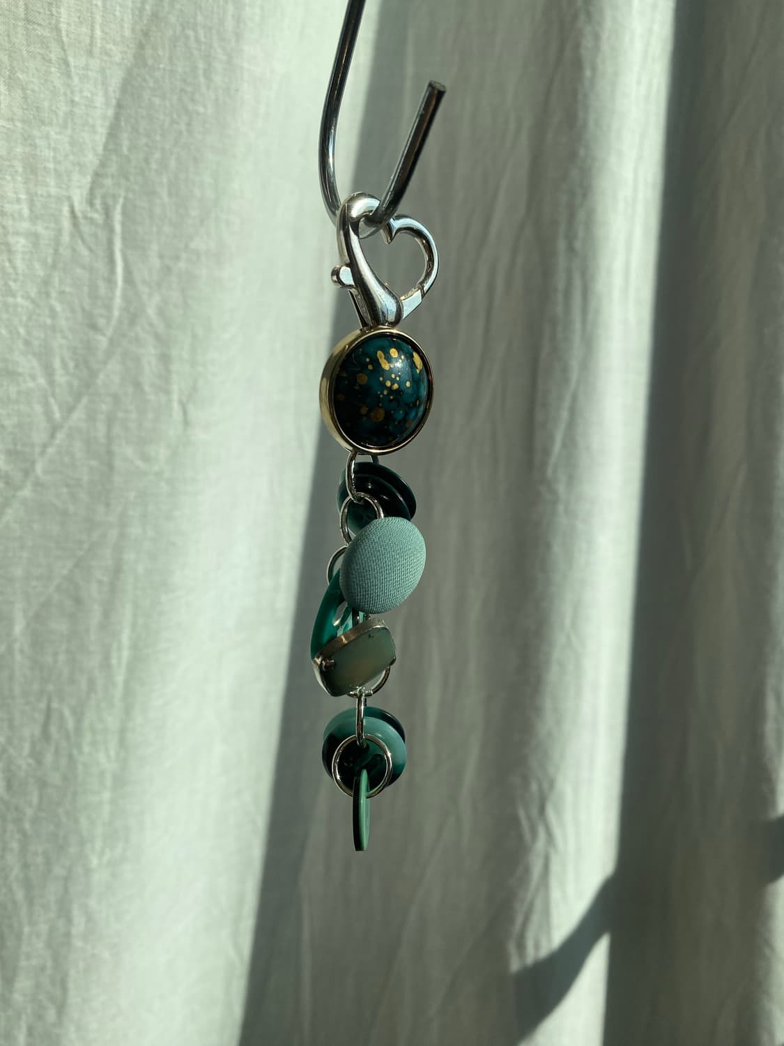 vintage button keyring_blue 상품이미지4