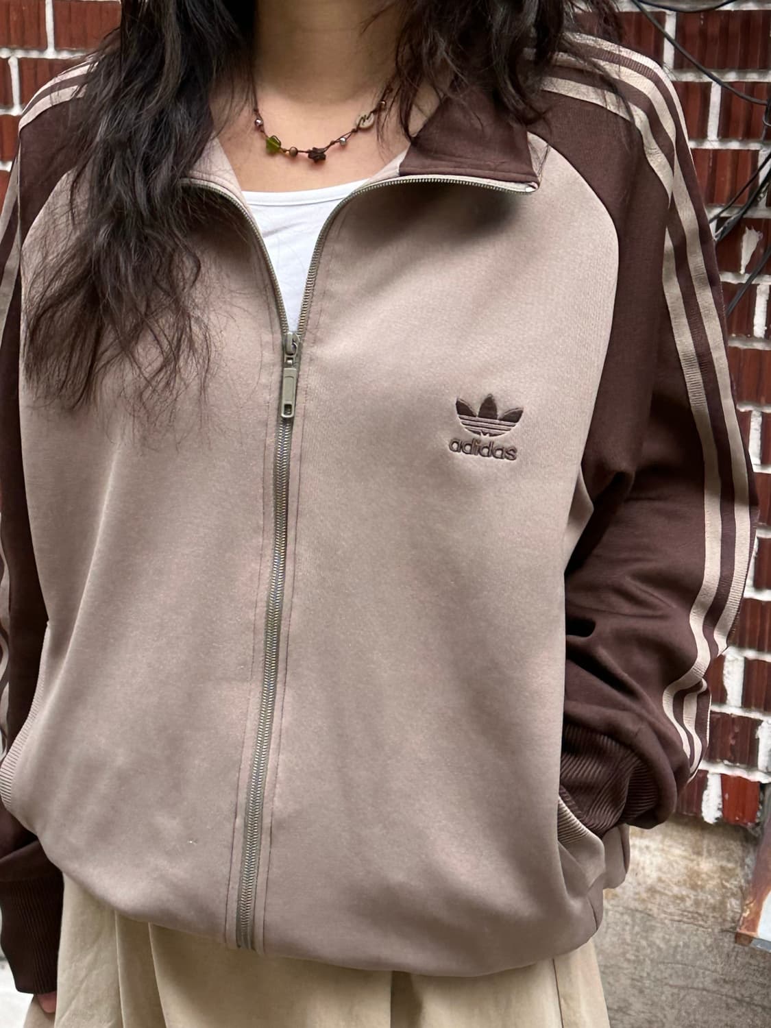 후드 니트 가디건 아디 져지 베이지 스커트 리바이스 팬츠 코디세트 상품이미지8