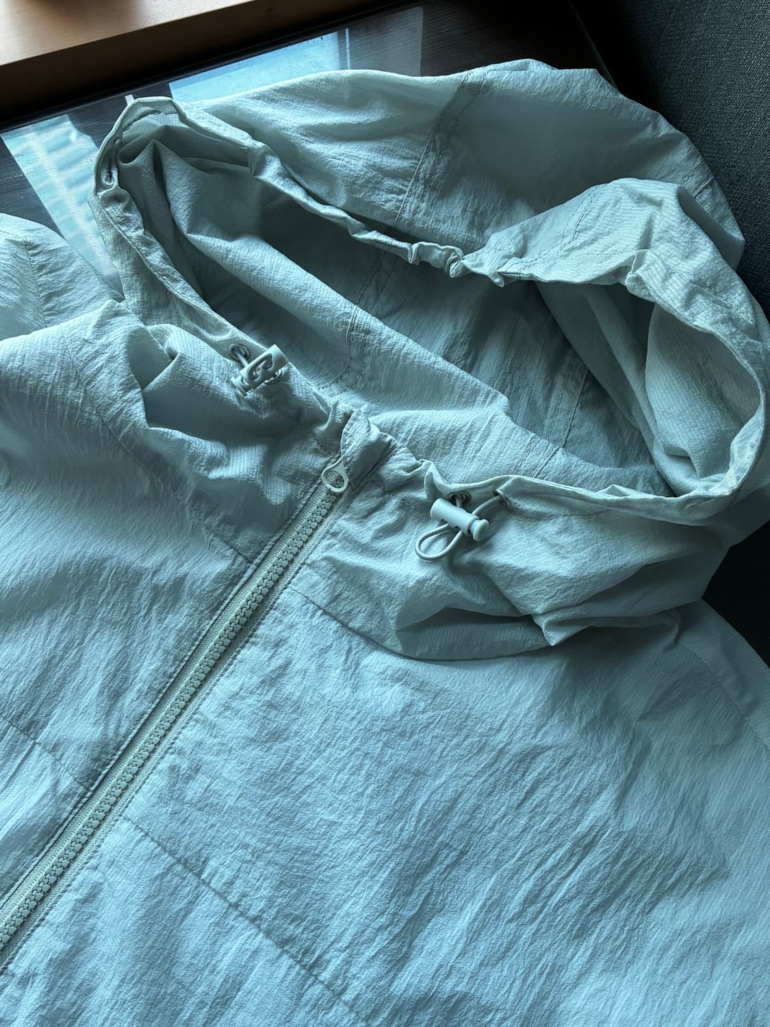 (XL) 드로우핏 패커블 시어 윈드브레이커 자켓 [L.GREY] 판매 상품이미지9