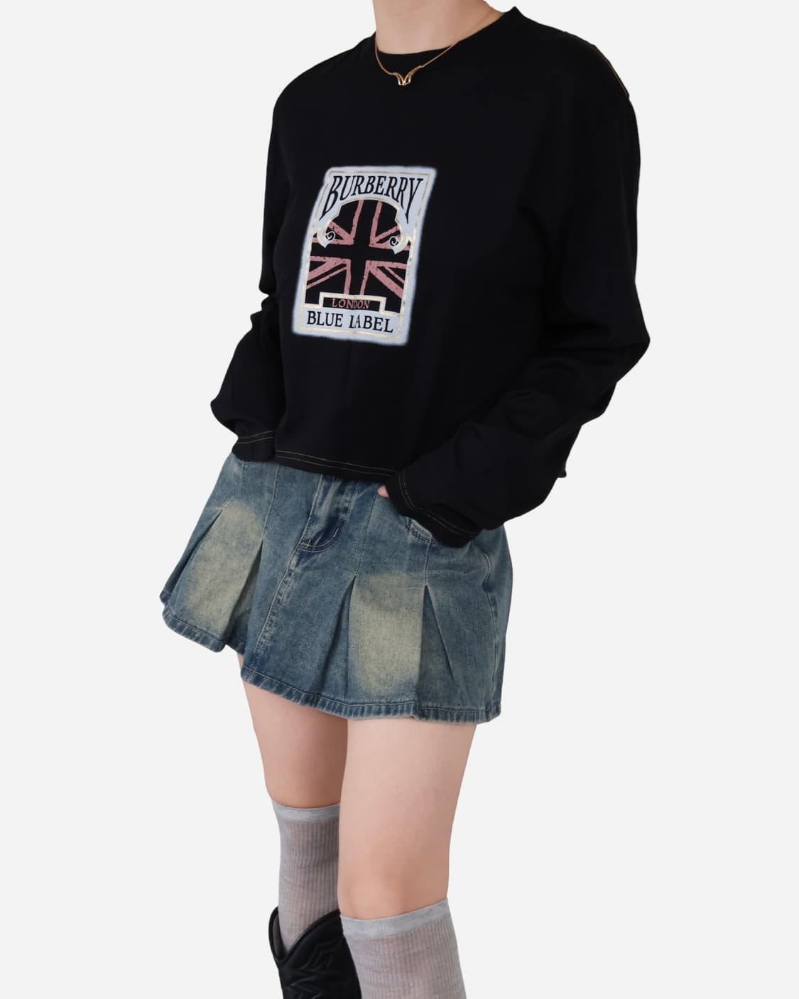 Burberry Union Jack Crop T-shirt 상품이미지3