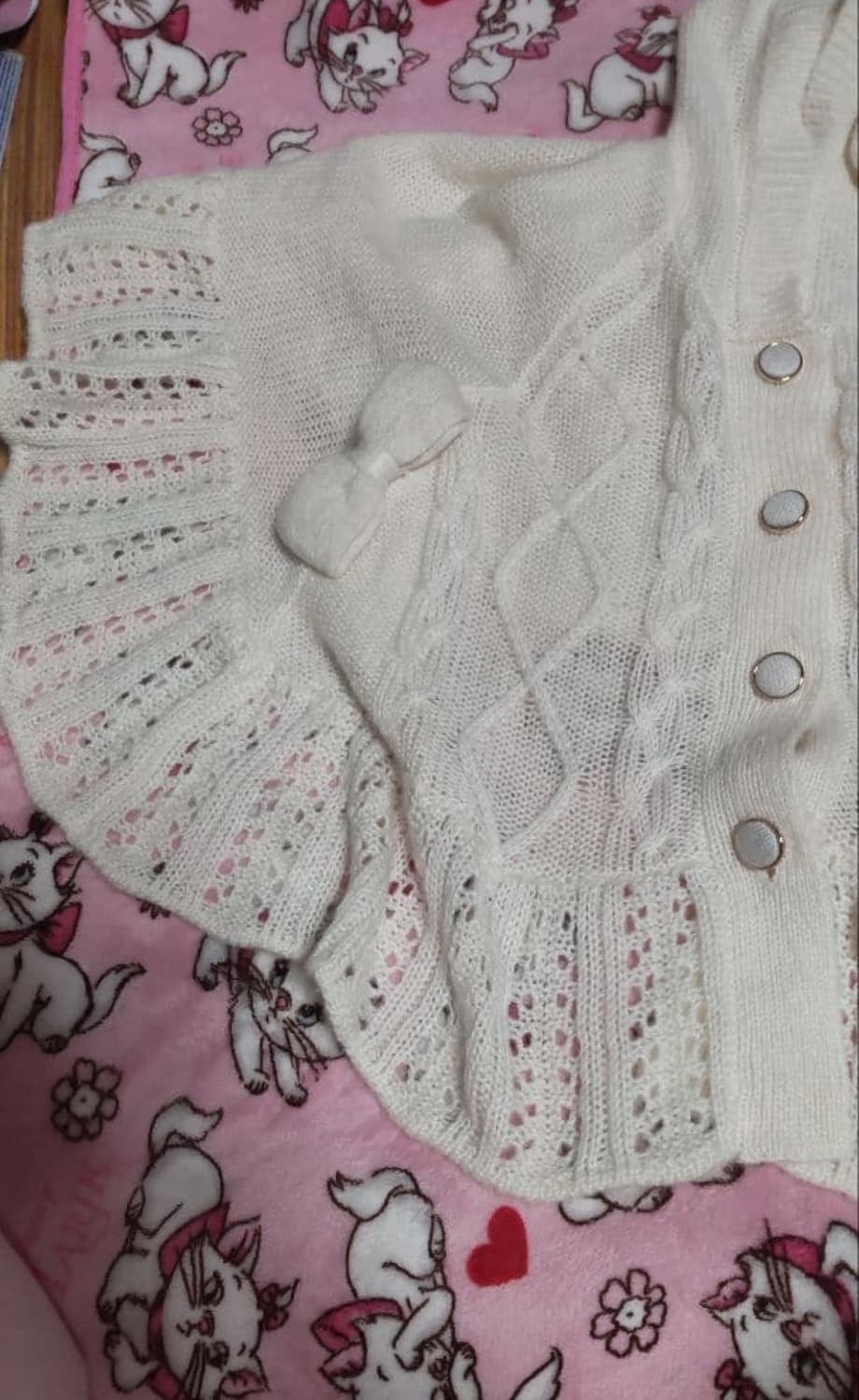 리즈리사 리즈멜로 리본 후드 판초 케이프 코트 m 상품이미지3