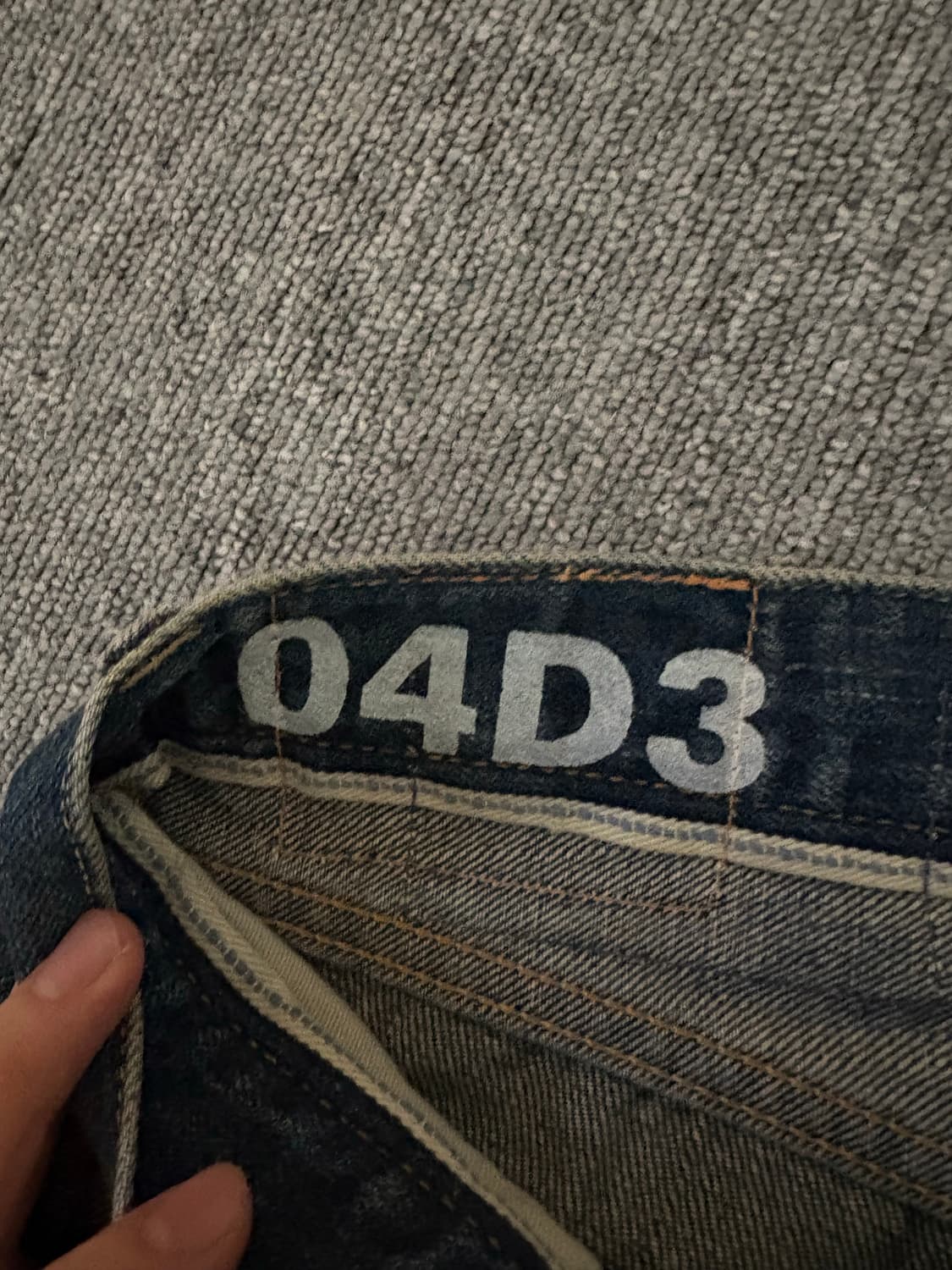 [W36 L30] 비즈빔 데님팬츠 셀비지 상품이미지5