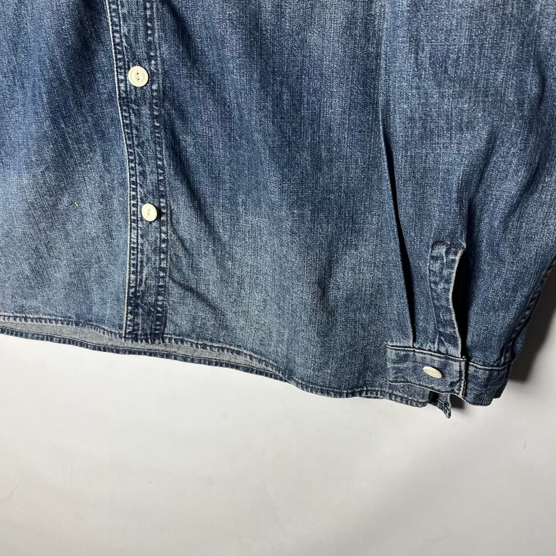 [Houston] 휴스턴 재팬 카라리스 워싱 데님셔츠 상품이미지4