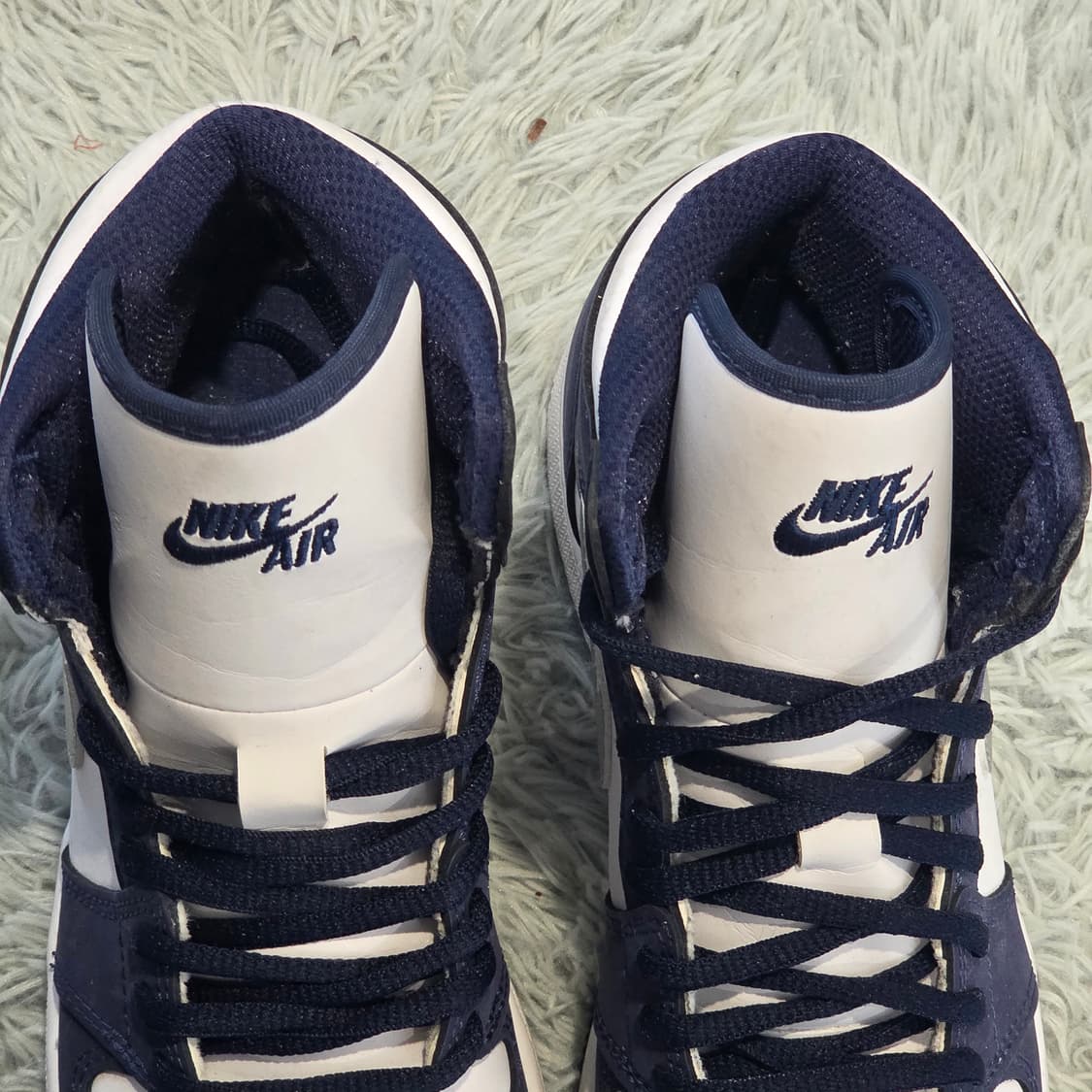 4q-6:나이키 에어 조던 1 하이 OG 미드나잇 네이비 (23.5cm) 상품이미지6