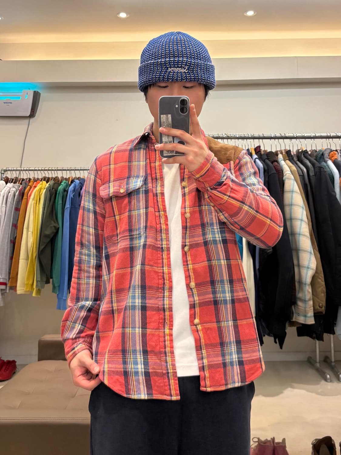 폴로 랄프로렌 숄더 패치 플란넬 셔츠 상품이미지9