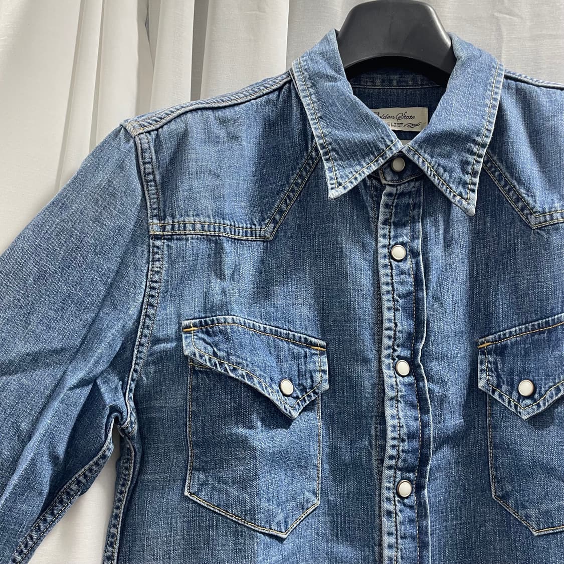 레미릴리프/ 데님 웨스턴 셔츠/ L 상품이미지4