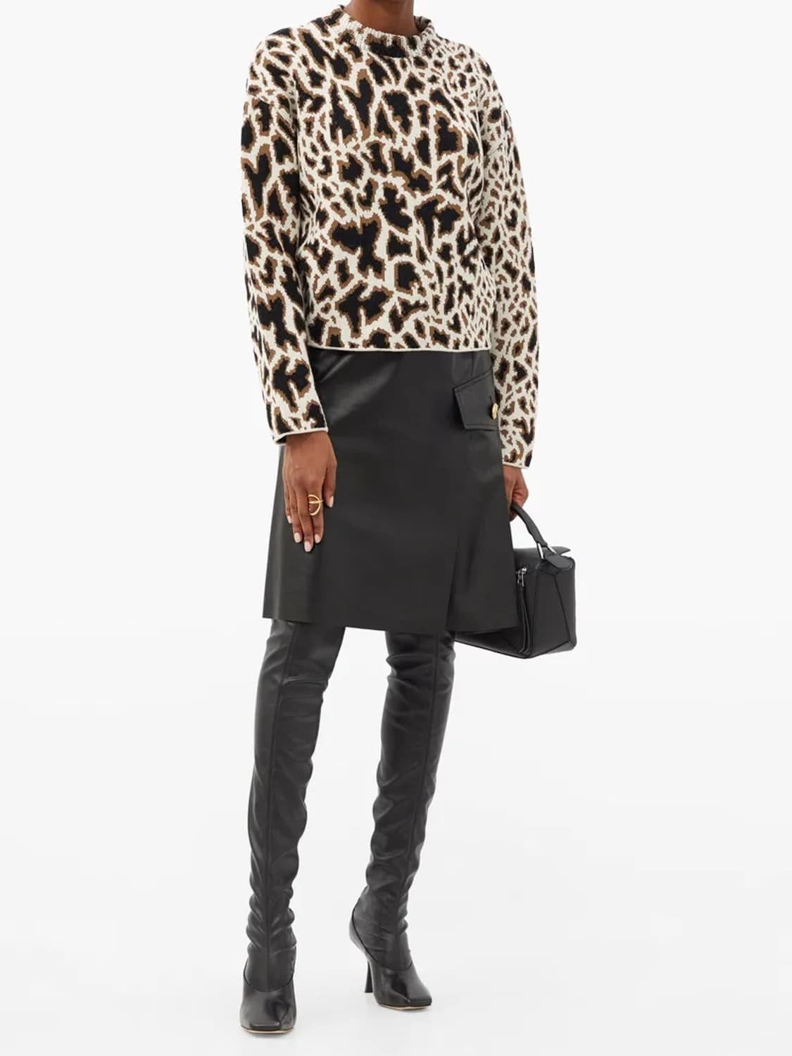 (정품)프로엔자슐러 Proenza Schouler 브라운자카드패턴 스웨터 상품이미지2