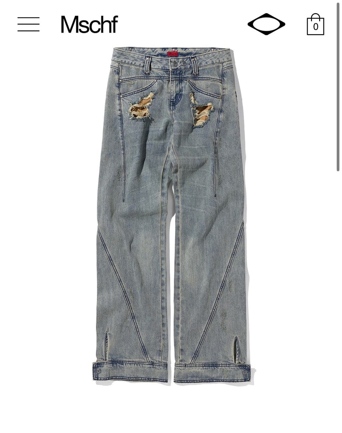 미스치프 데님 ANATOMIE JEAN_BLUE GREY L사이즈 상품이미지1