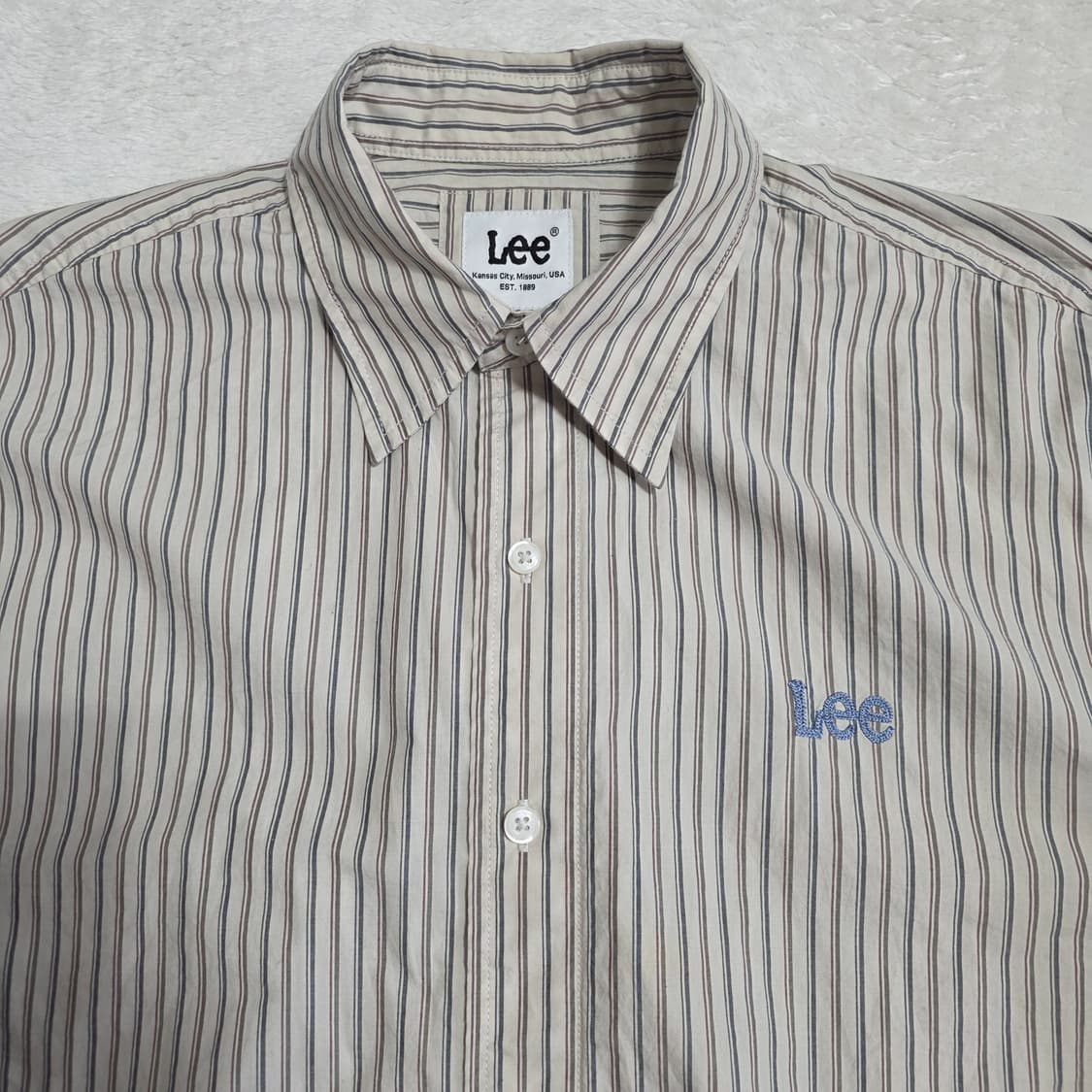 (S)LEE 릴렉시드 스트라이프 셔츠 상품이미지2