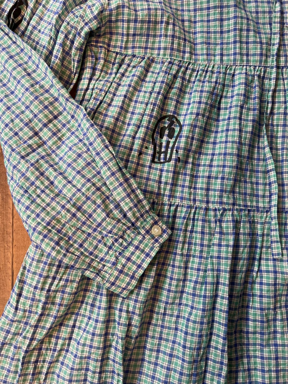 히스테릭글래머 스케치 민트 셔츠 드레스 상품이미지9