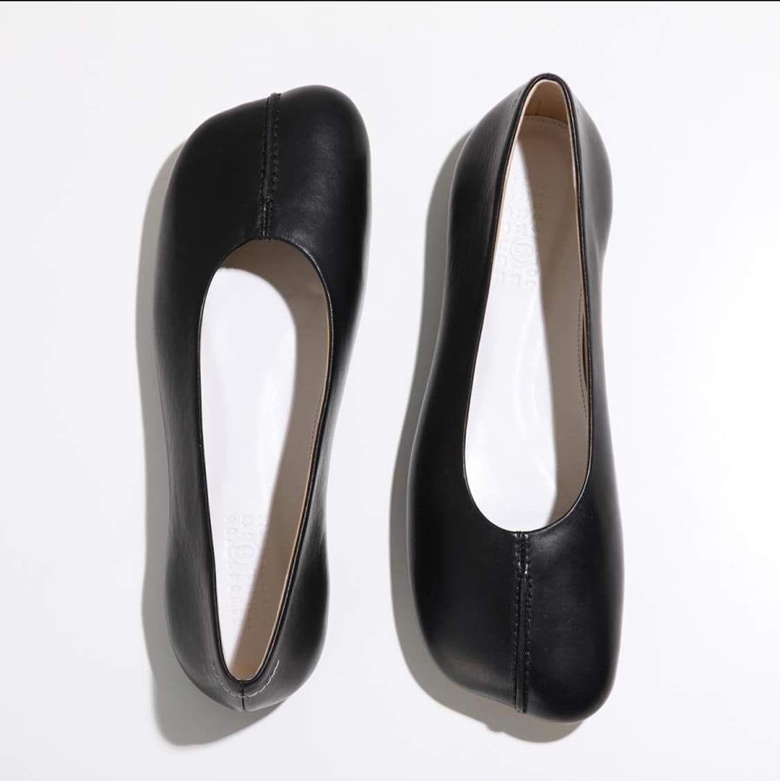 230 새제품 MM6 메종 마르지엘라 스티치 레더 발레 플랫 슈즈 구두 상품이미지9