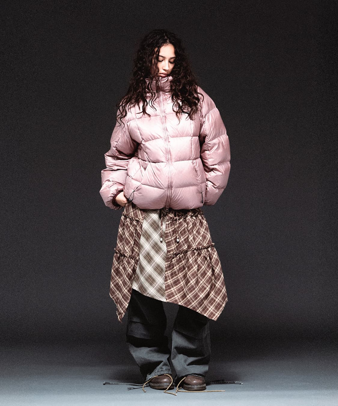 더바이닐하우스 HOODED DUCK DOWN JACKET PINK 상품이미지4