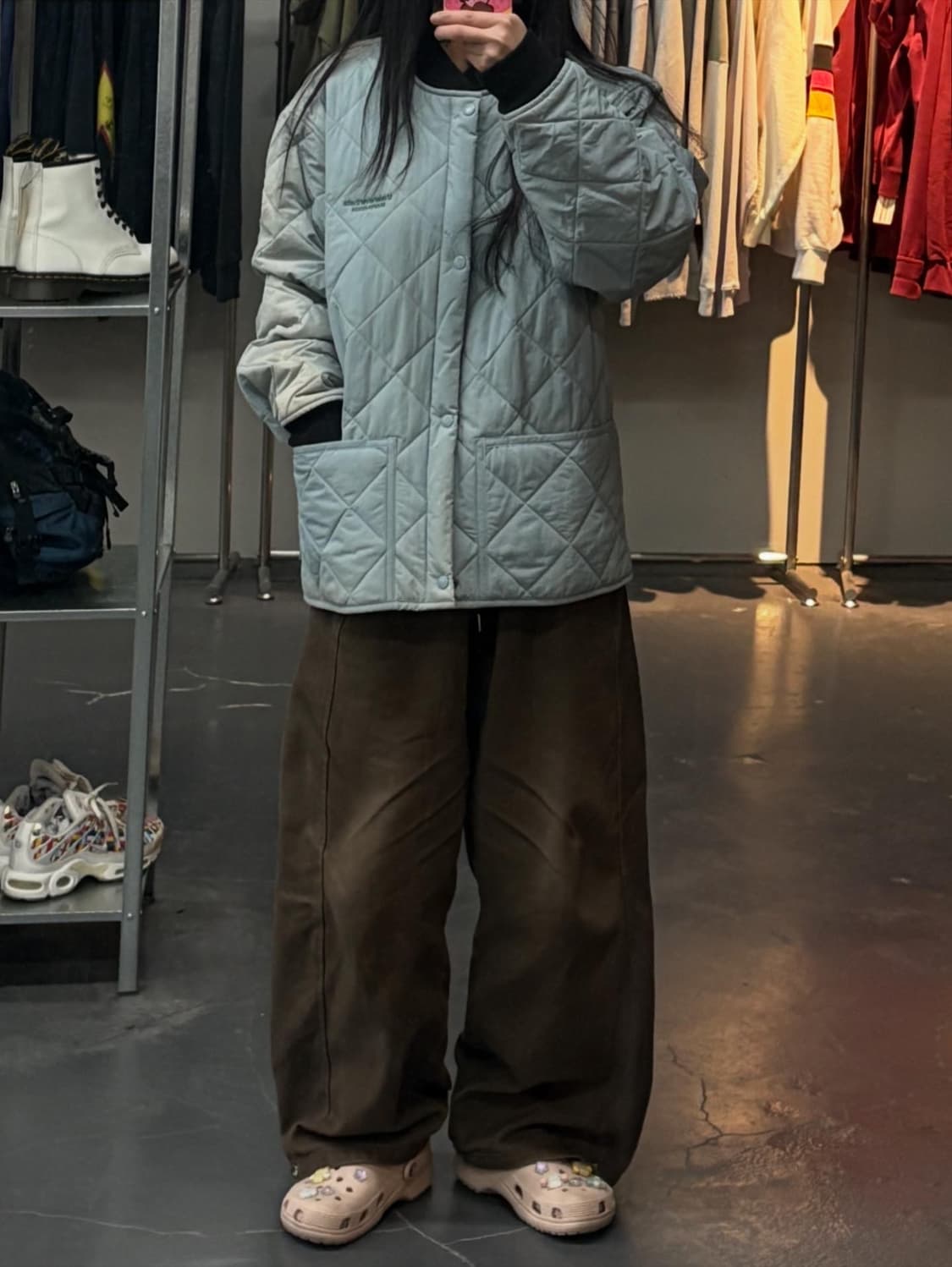 디스이즈네버댓 스카이블루 퀄팅자켓 A3216 상품이미지1