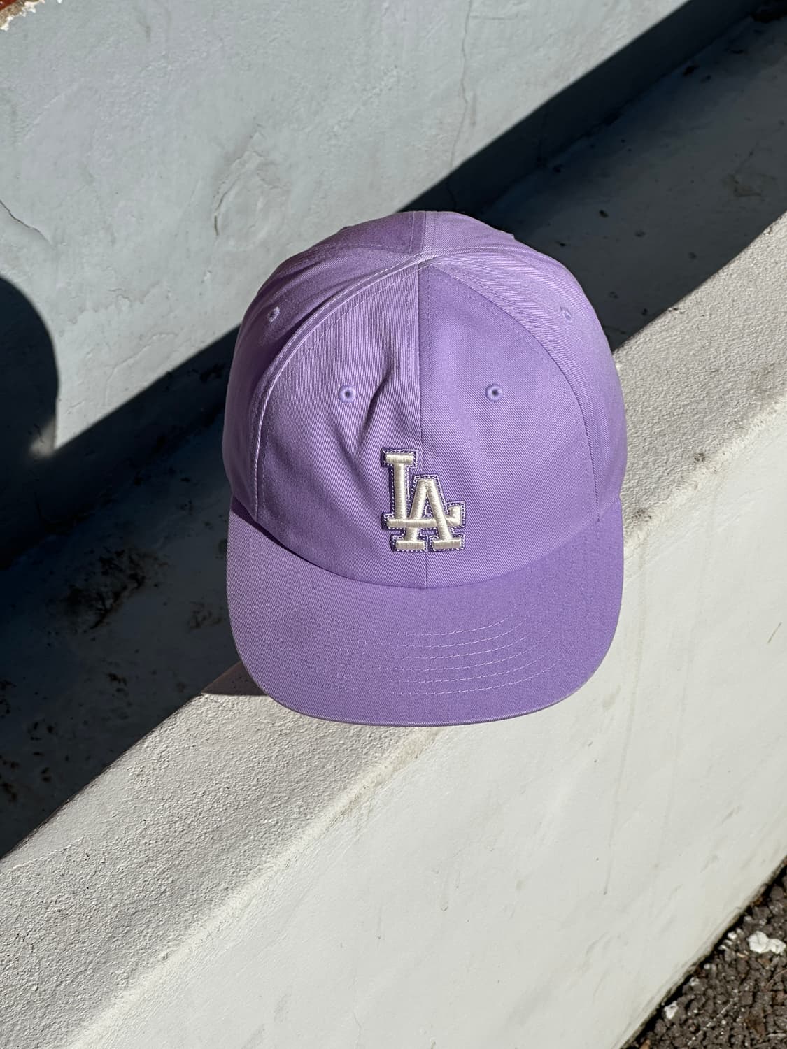 [F] MLB 엠엘비 엘에이 다저스 연보라 볼캡 모자 상품이미지1