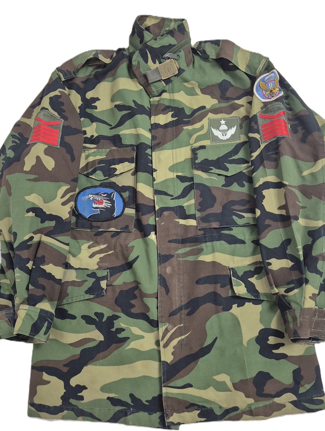 육군 구형 13공수특전여단 하사 초기형 야전상의 전투복 상의 자켓 (M) 상품이미지9