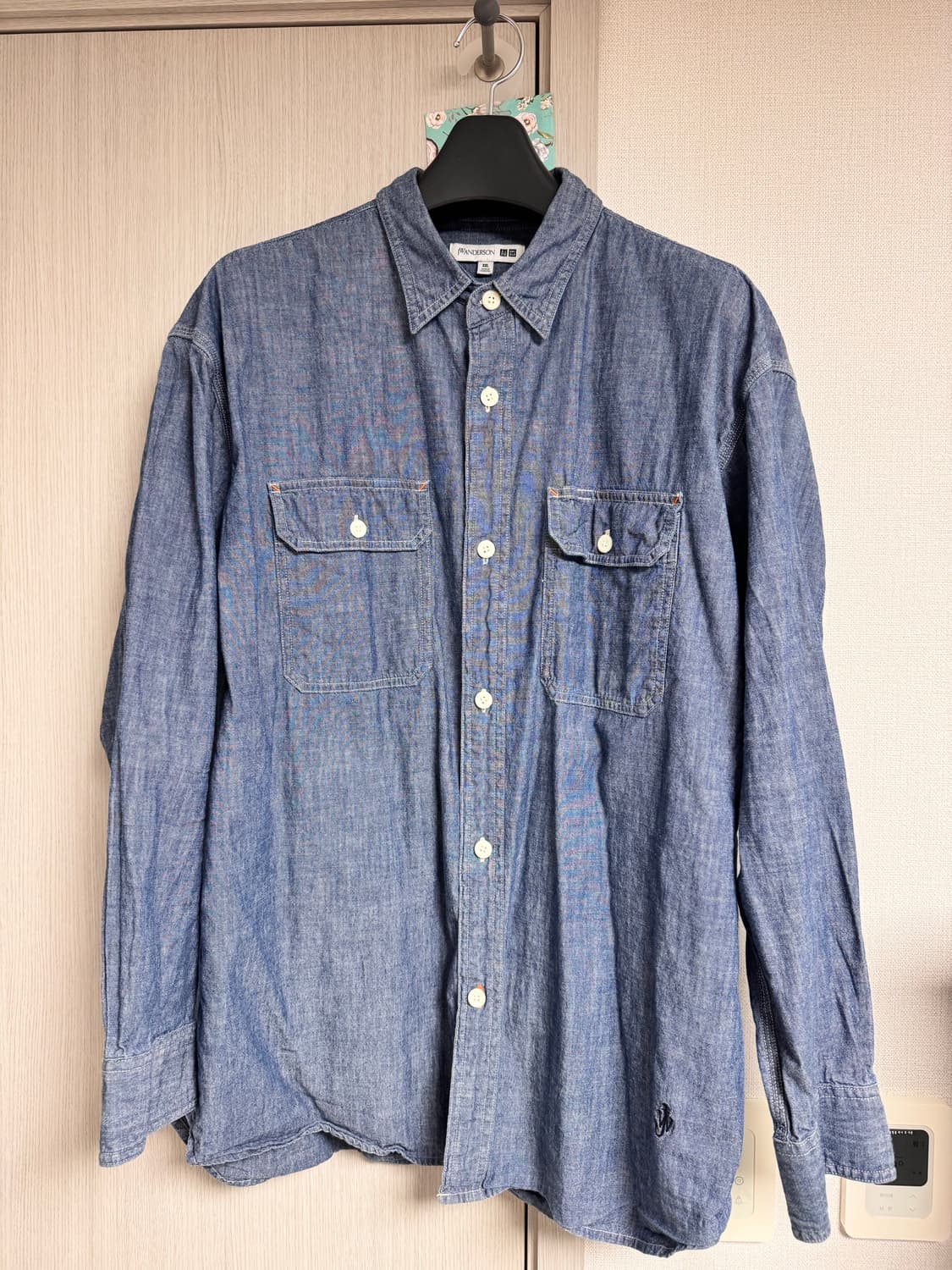 유니클로 jw앤더슨 샴브레이 셔츠 2XL 상품이미지1