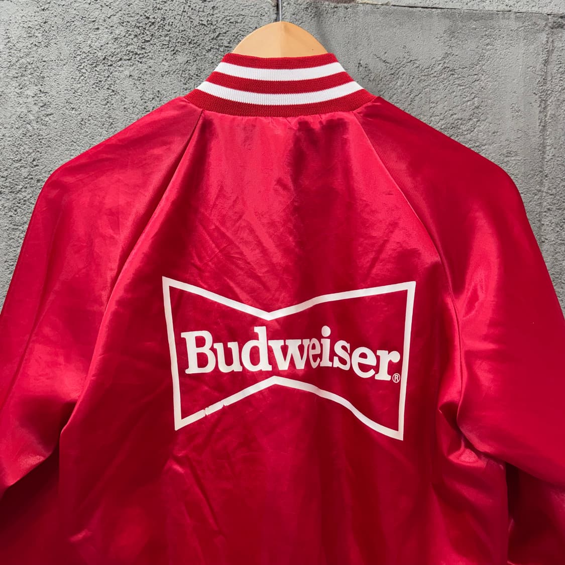 80s 버드와이저 나일론 바시티 자켓 made in USA (S) 상품이미지2