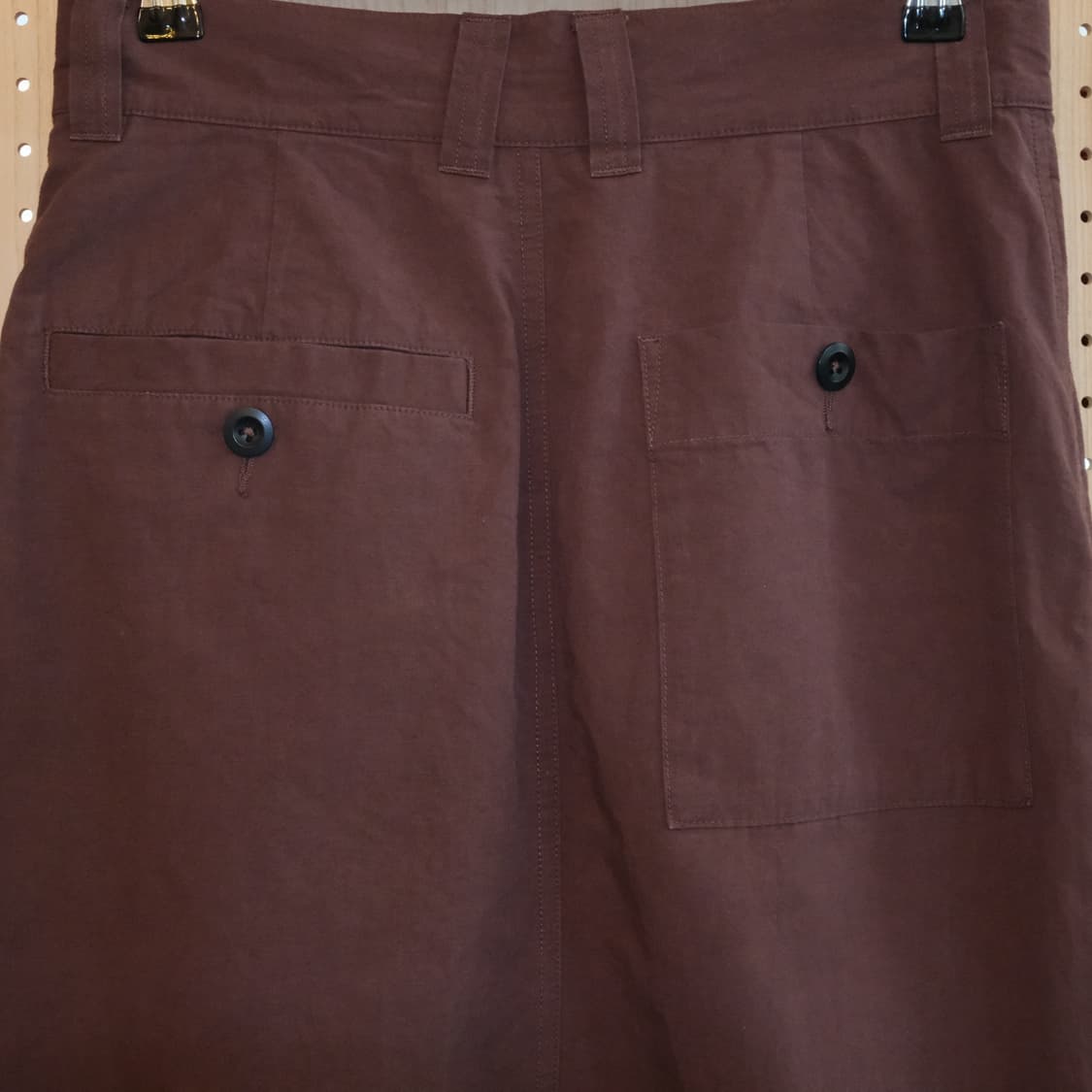 Mhl 버건디 미디스커트 상품이미지3