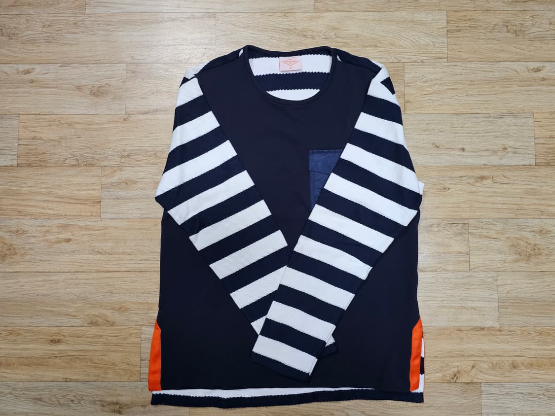 제너럴아이디어 STRIPE ROUND T-SHIRT 상품이미지3