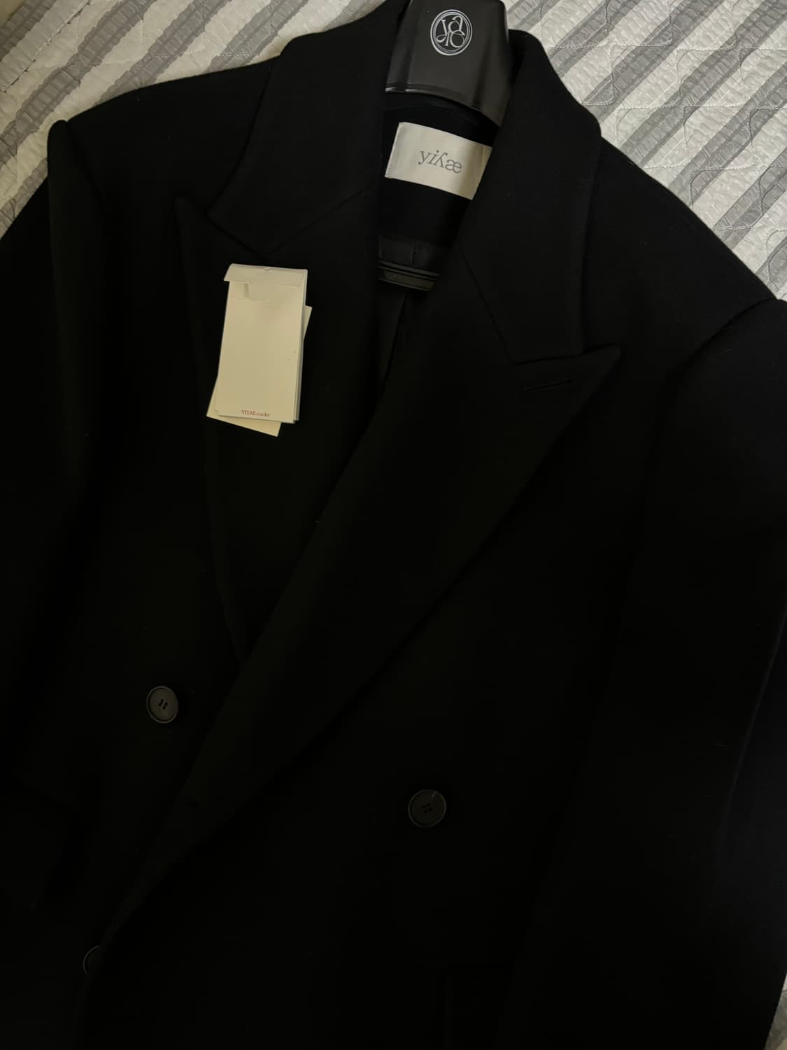 Yiyae 더블 코트 블랙 상품이미지2