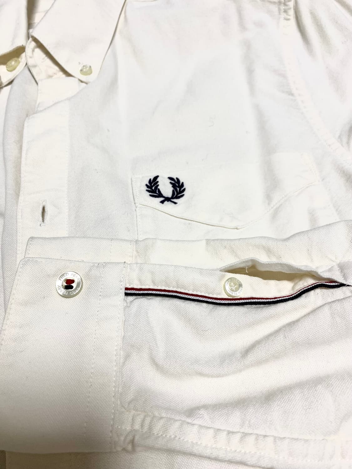 [M정품] 프레디페리 옥스포드 셔츠 아이보리 상품이미지4