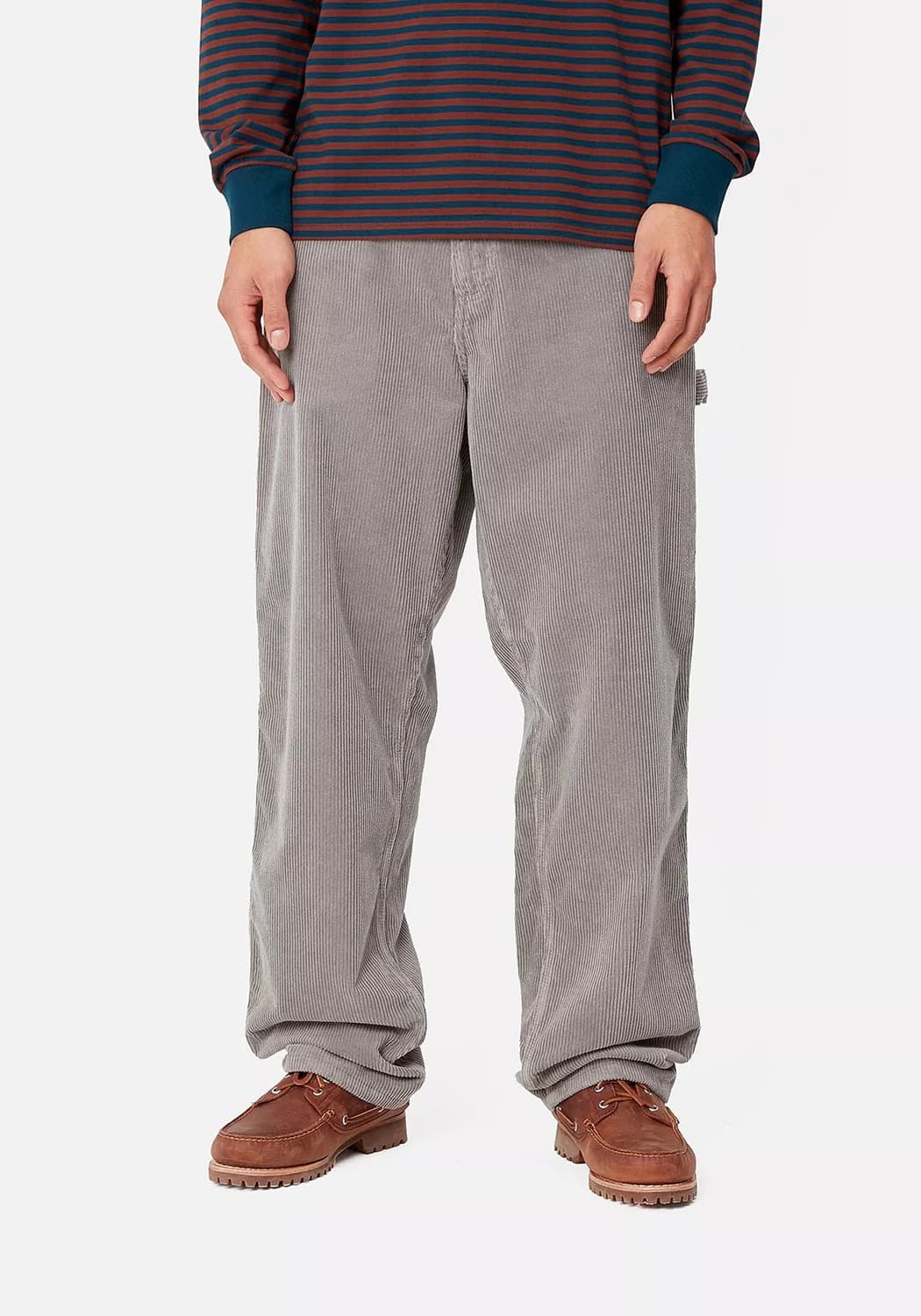 [34/32] 칼하트WIP 싱글니 팬츠 코듀로이 MISTY GREY 상품이미지1