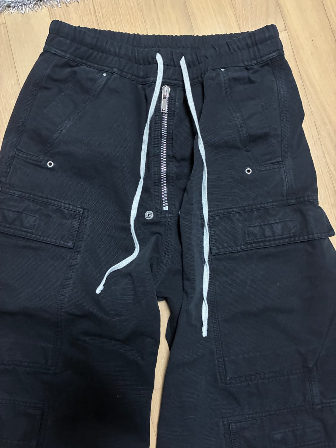 릭오웬스 다크쉐도우 블랙점보 벨라 카고팬츠  상품이미지2