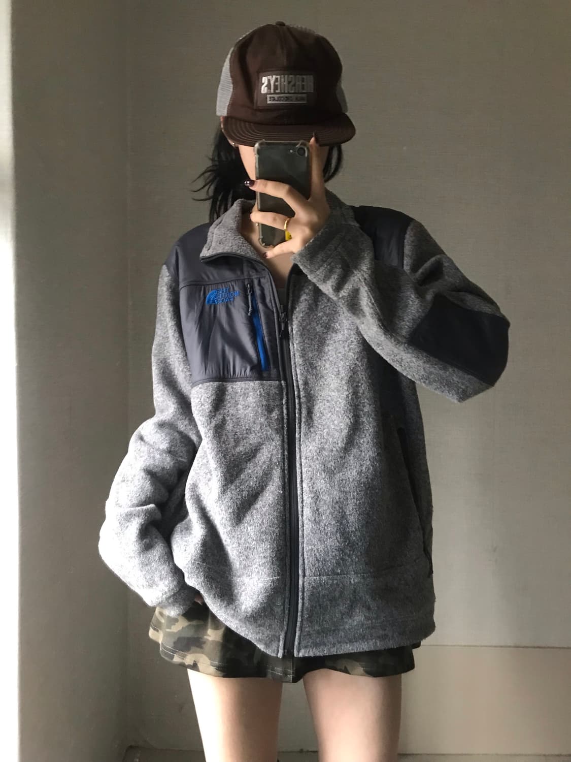 노페 그레이 후리스 상품이미지2