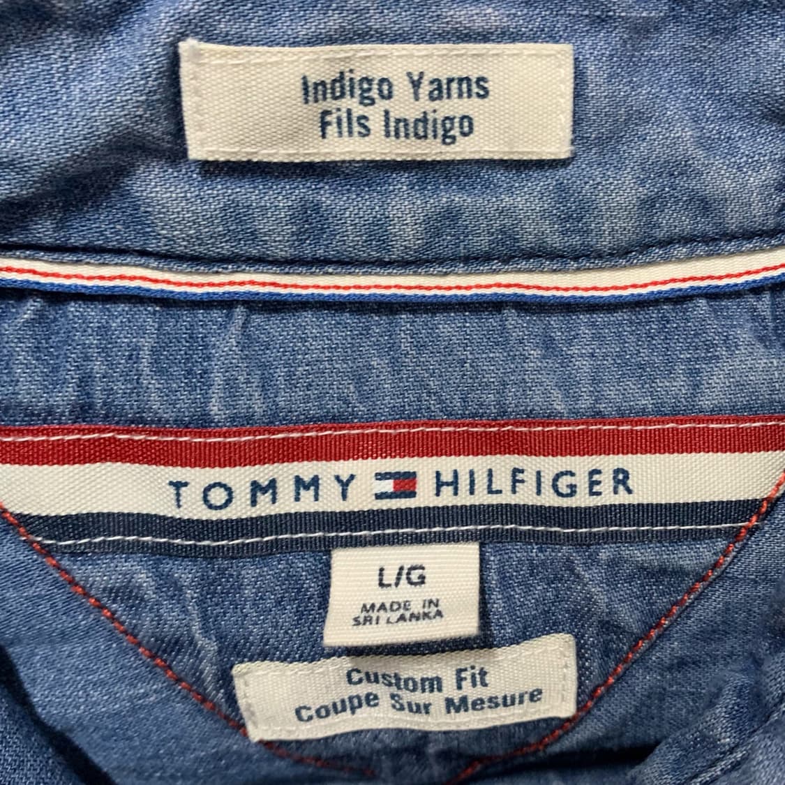 [L] 타미힐피거 Indigo Yarns Fils 데님셔츠 상품이미지4