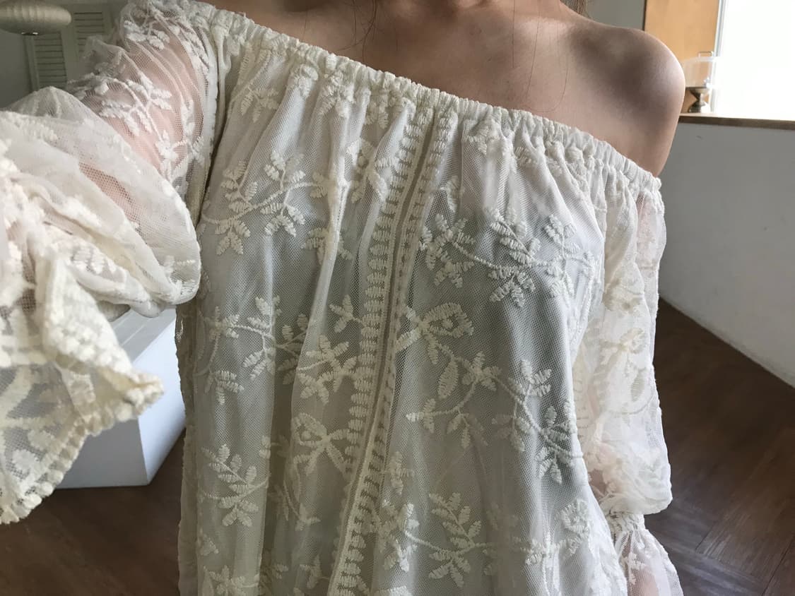 vintage lace blouse 상품이미지5